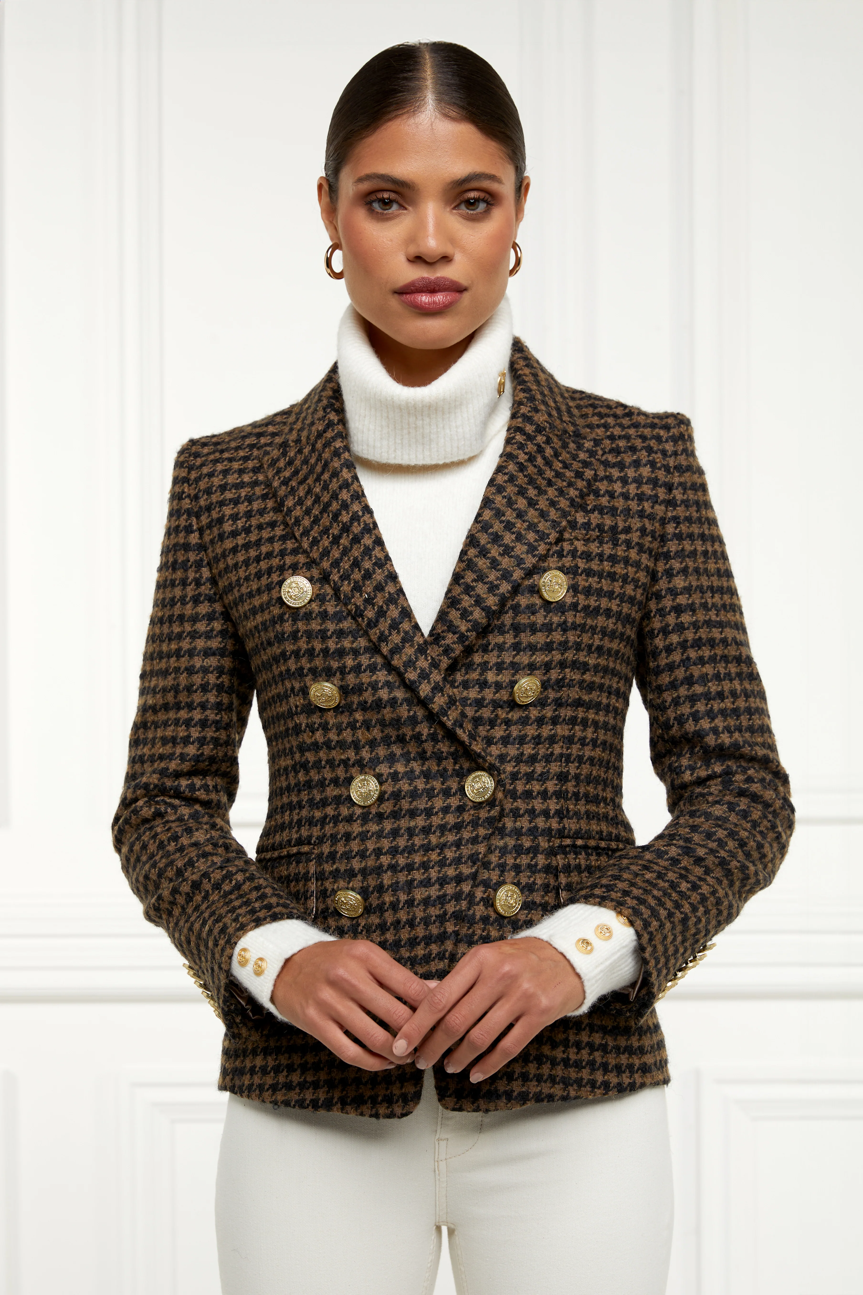 Knightsbridge Blazer (Chocolate Houndstooth) - Image 2