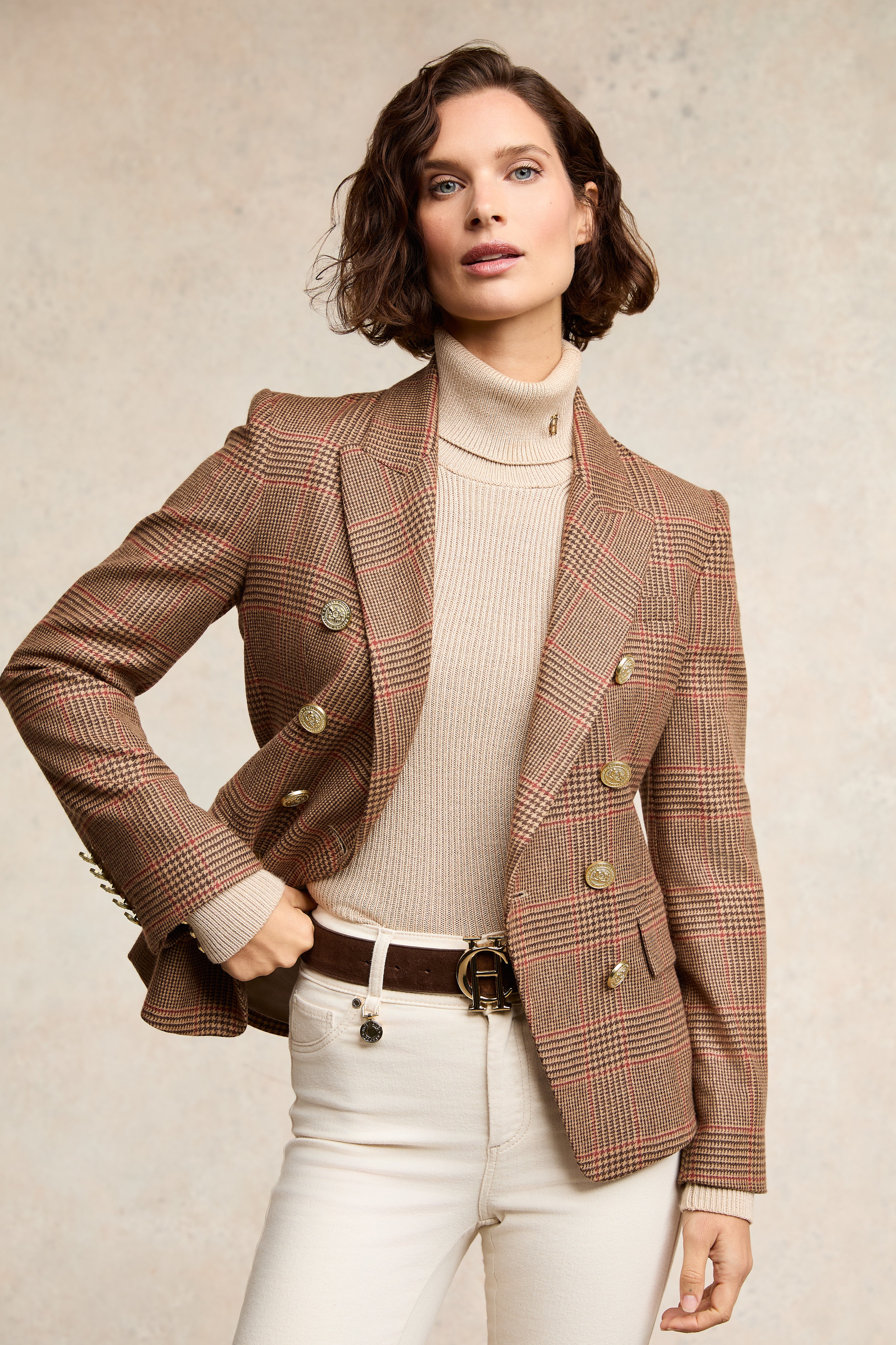 Knightsbridge Blazer (Clarence Check Merlot) - Image 10