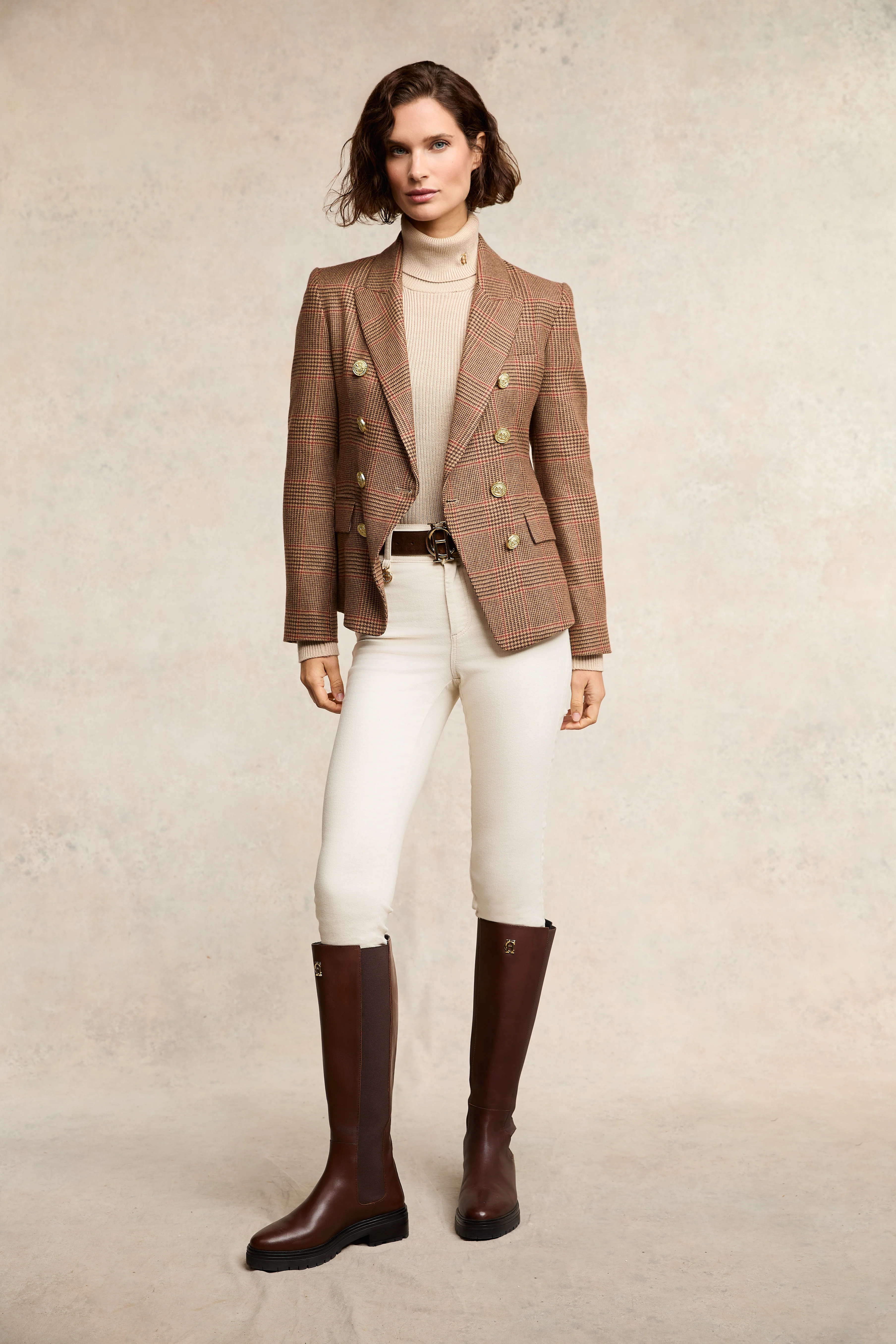 Knightsbridge Blazer (Clarence Check Merlot) - Image 3
