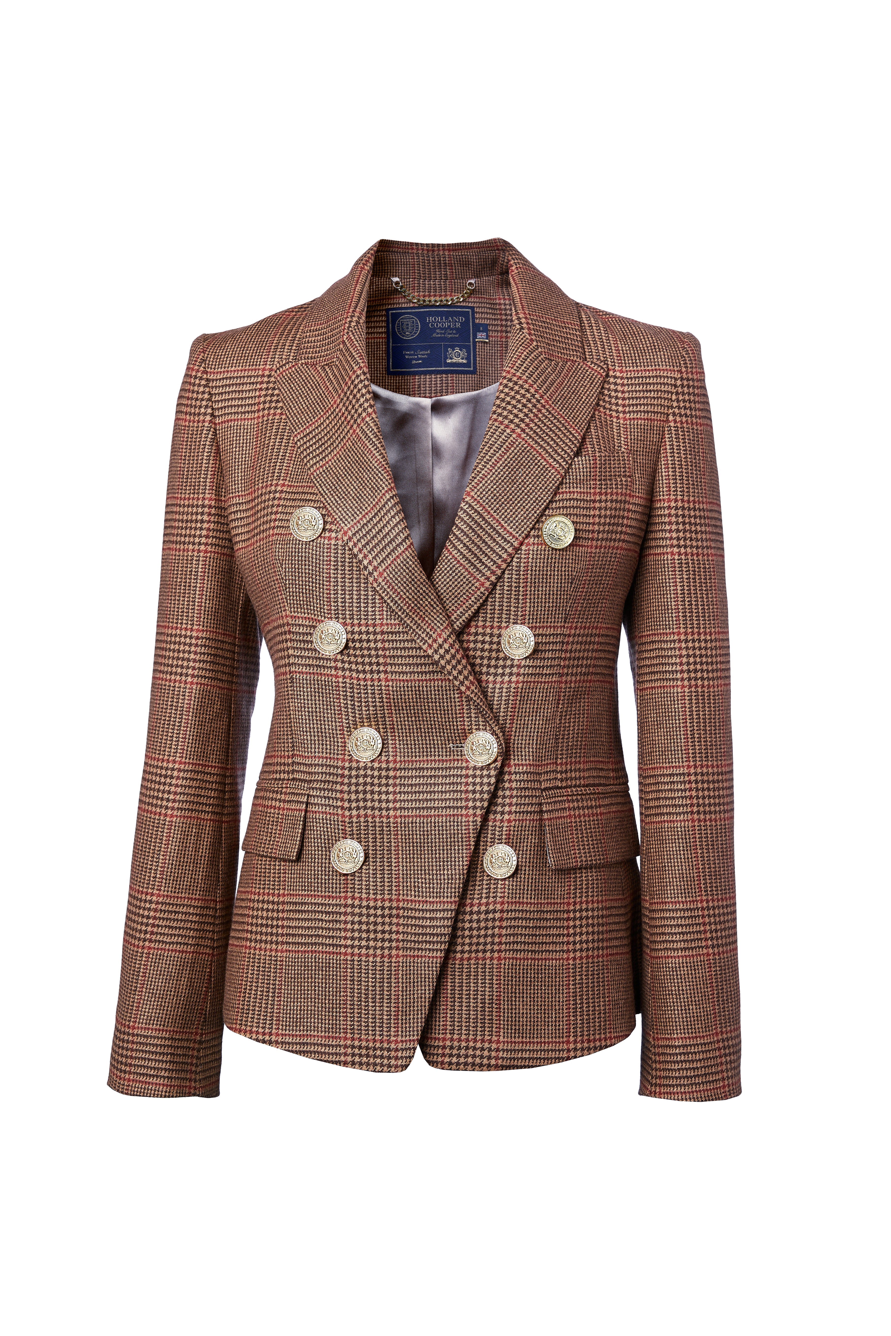 Knightsbridge Blazer (Clarence Check Merlot) - Image 4
