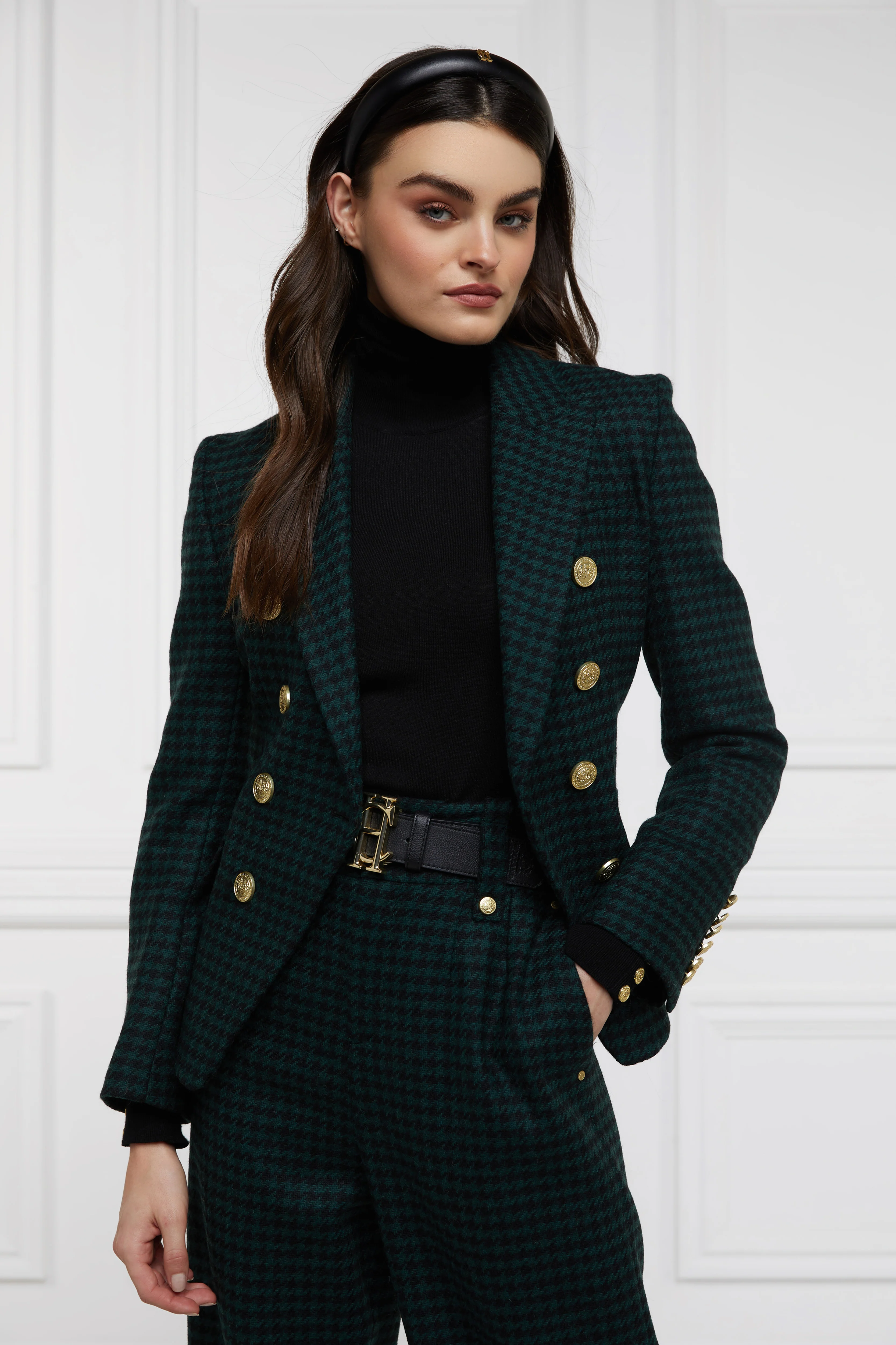 Knightsbridge Blazer (Emerald Houndstooth) - Image 9