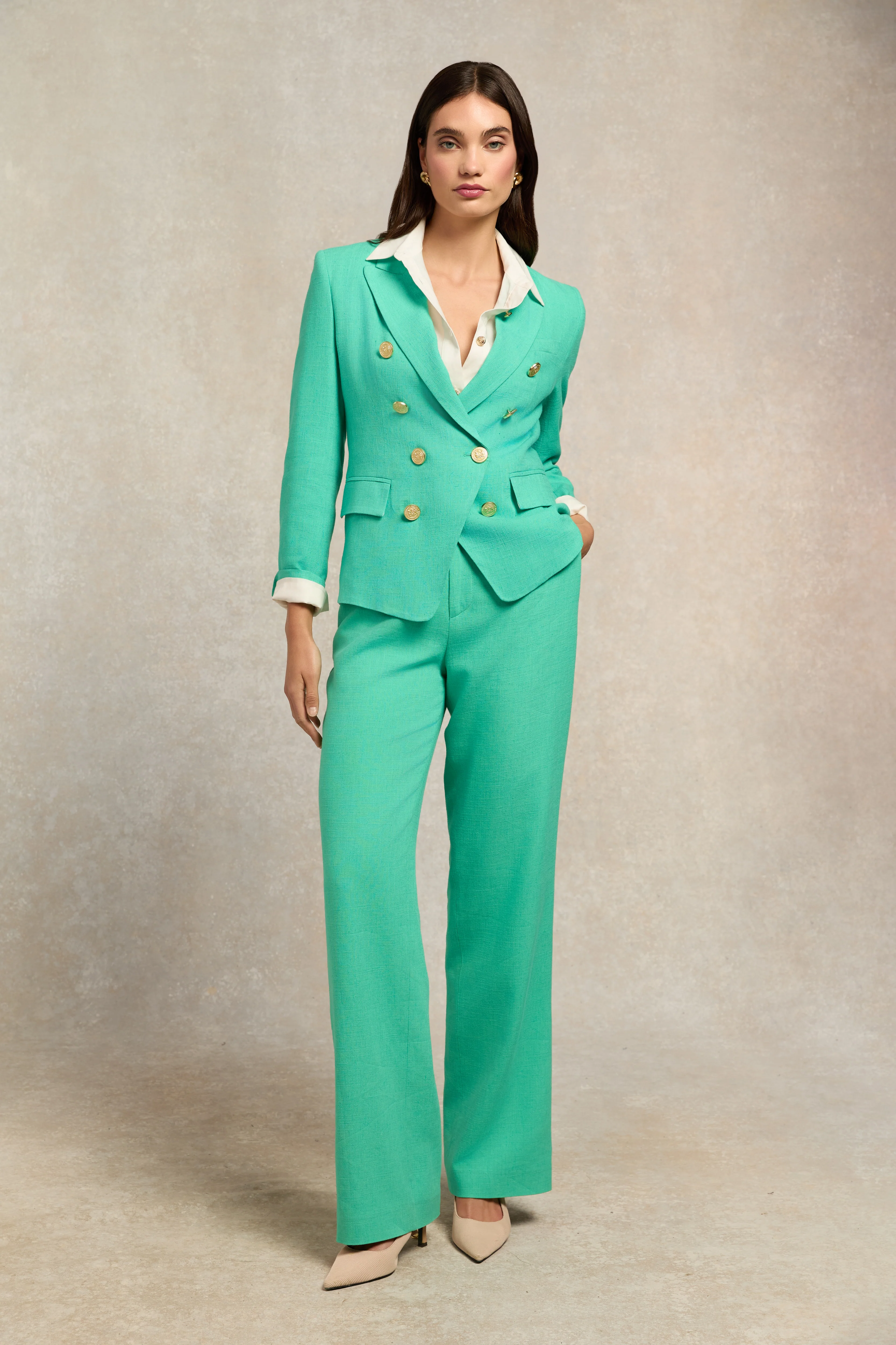 Knightsbridge Blazer (Jade Linen) - Image 2