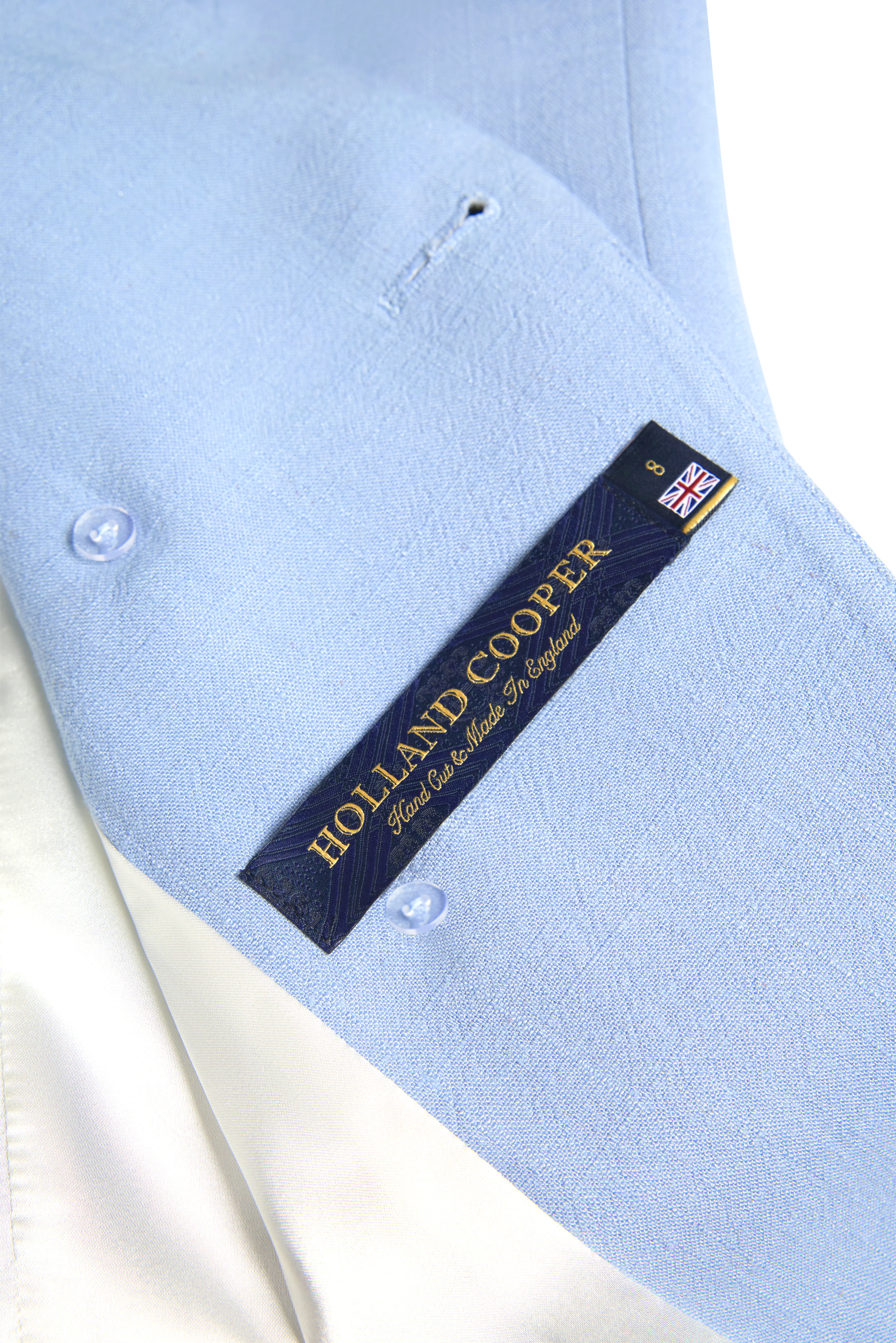 Knightsbridge Blazer (Ice Blue Linen) - Image 11