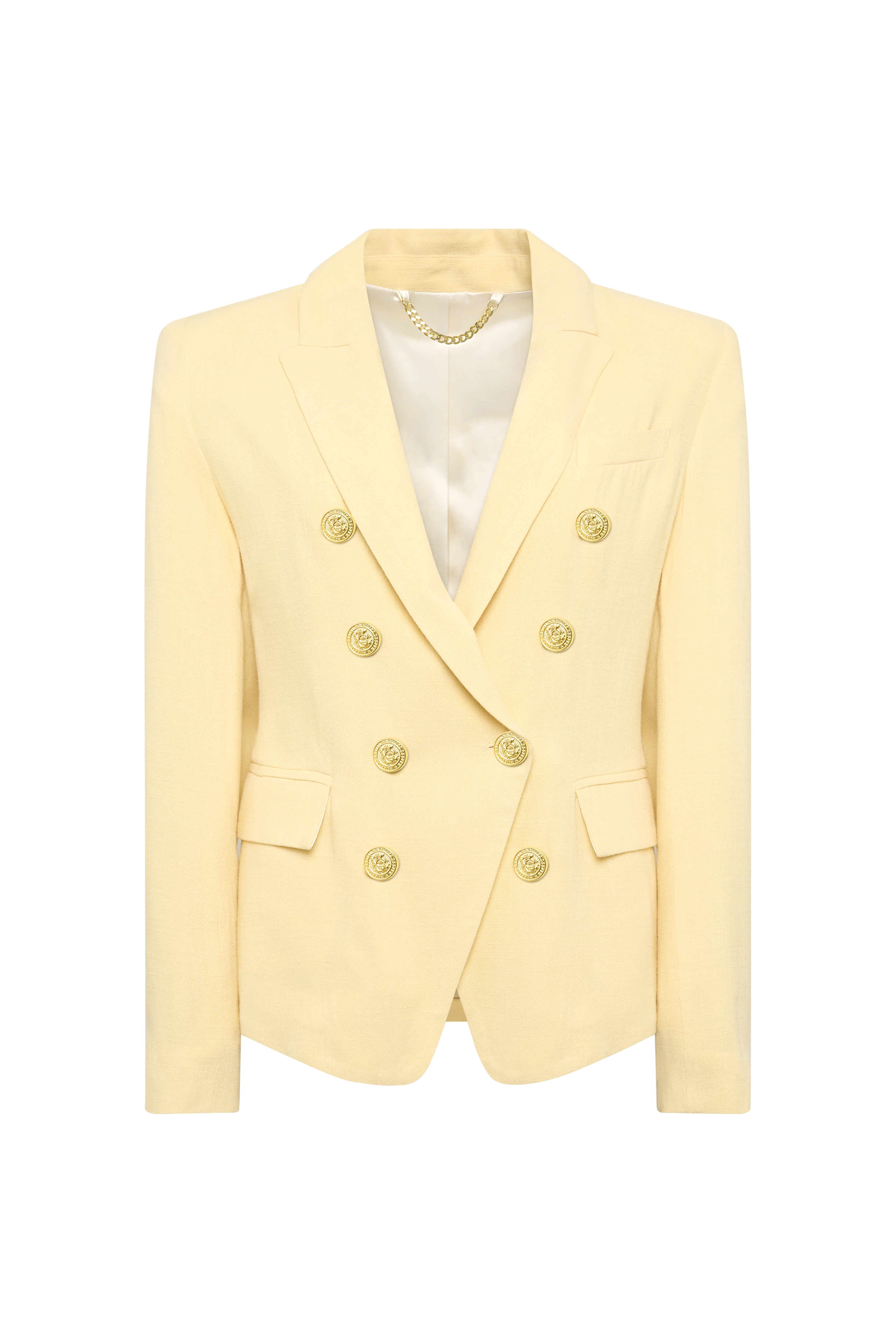 Knightsbridge Blazer (Lemon Linen) - Image 5