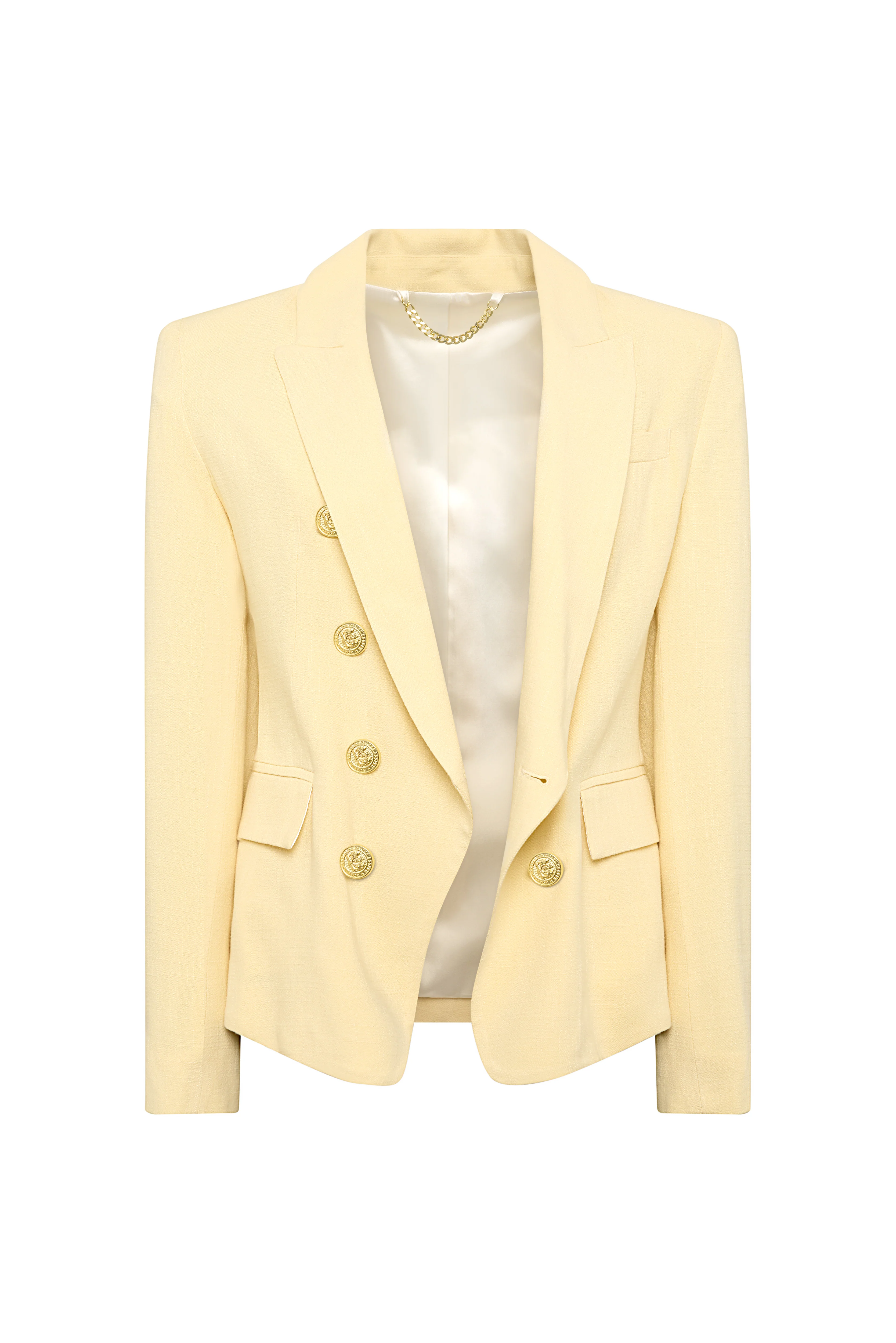 Knightsbridge Blazer (Lemon Linen) - Image 6
