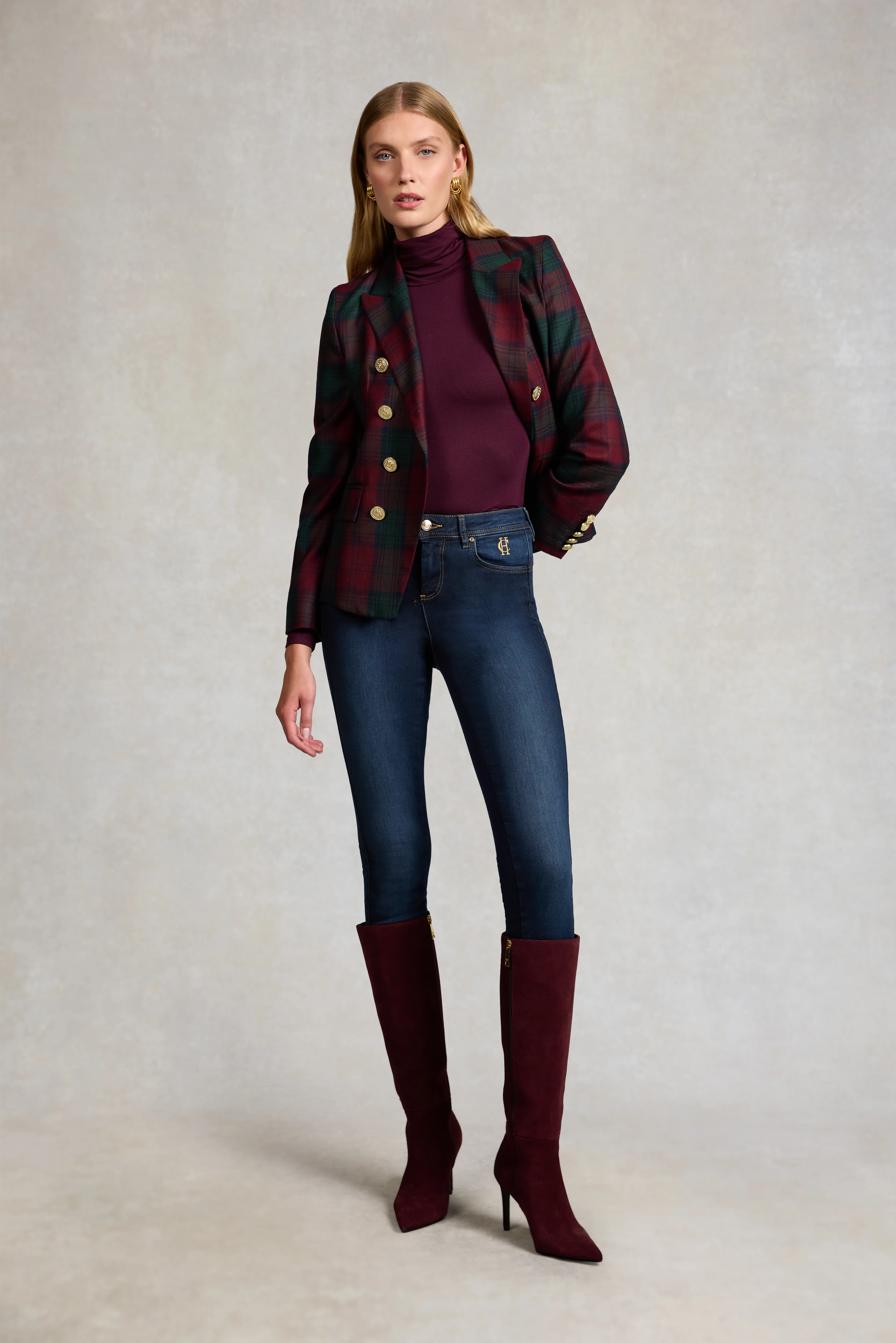 Knightsbridge Blazer (Mulberry Tartan) - Image 3