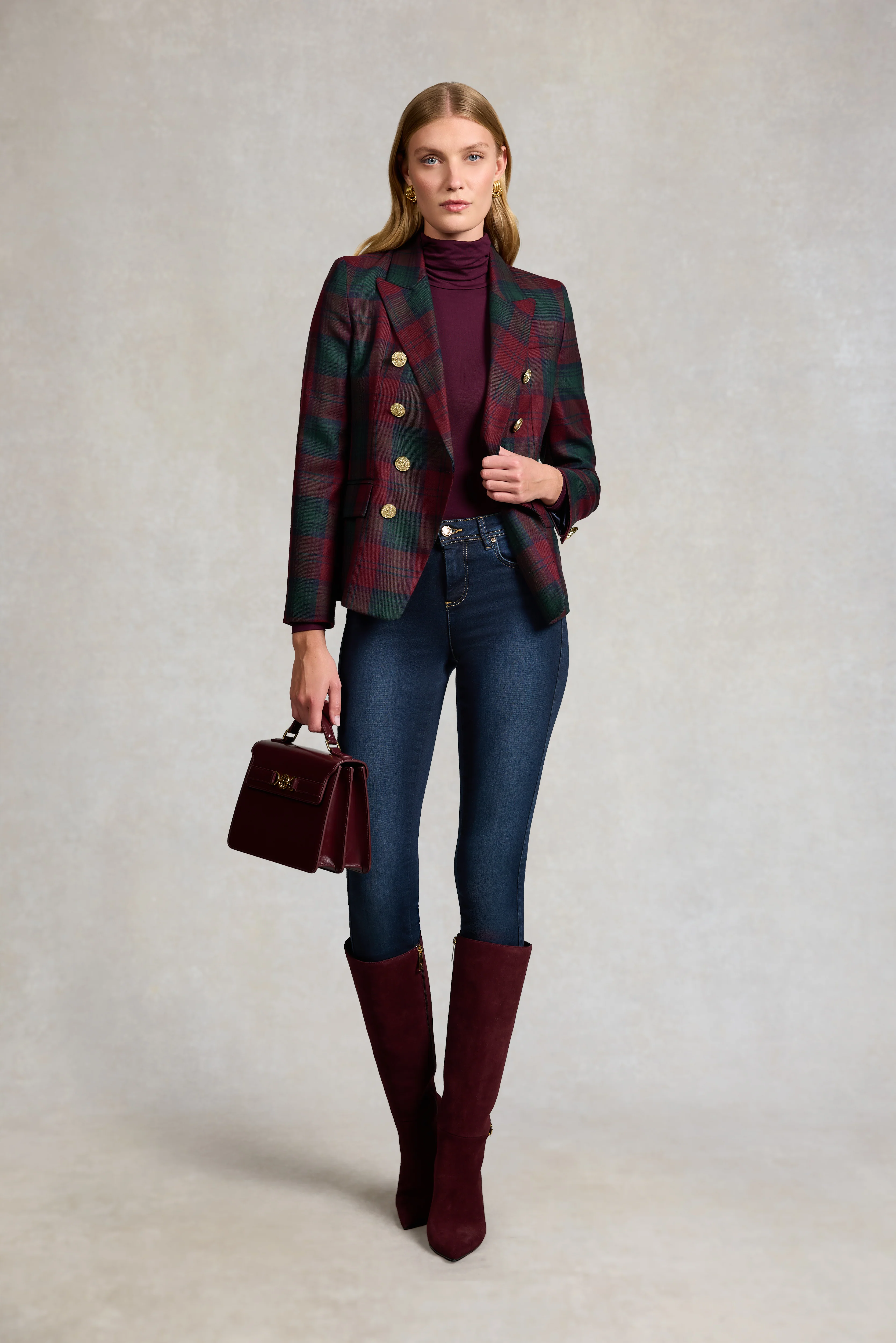 Knightsbridge Blazer (Mulberry Tartan) - Image 4