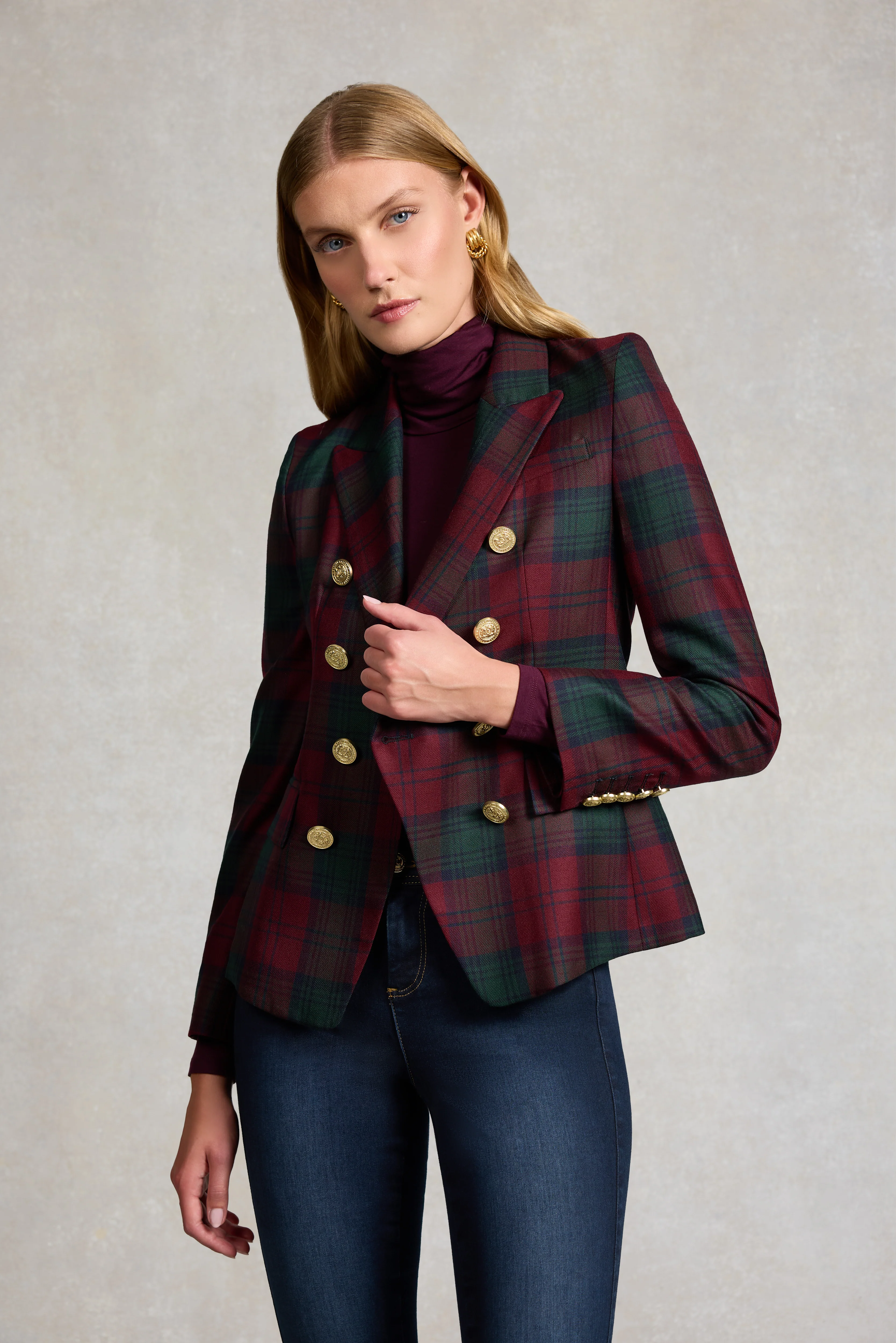 Knightsbridge Blazer (Mulberry Tartan) - Image 8