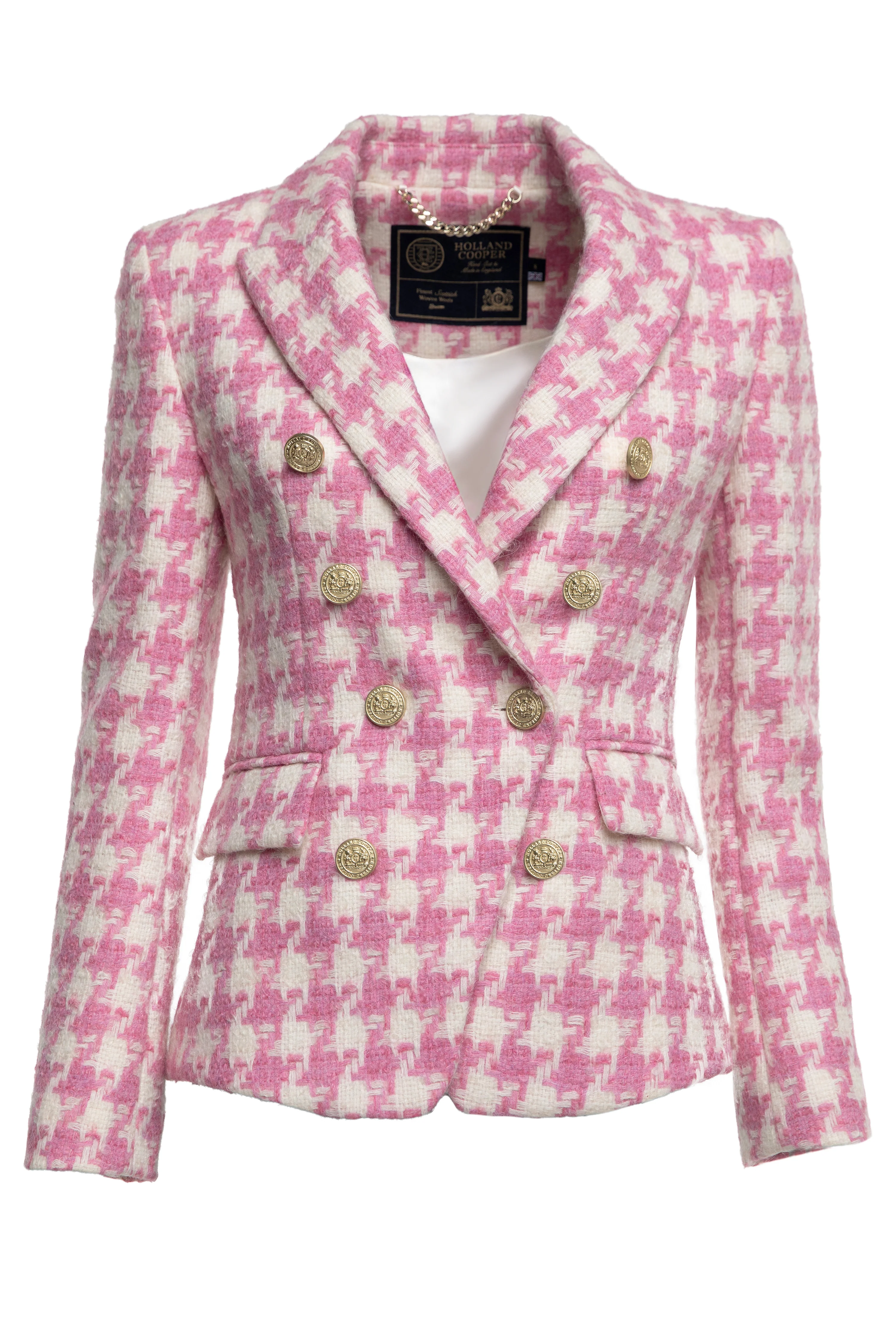 Knightsbridge Blazer (Pink Large Scale Houndstooth) - Image 5