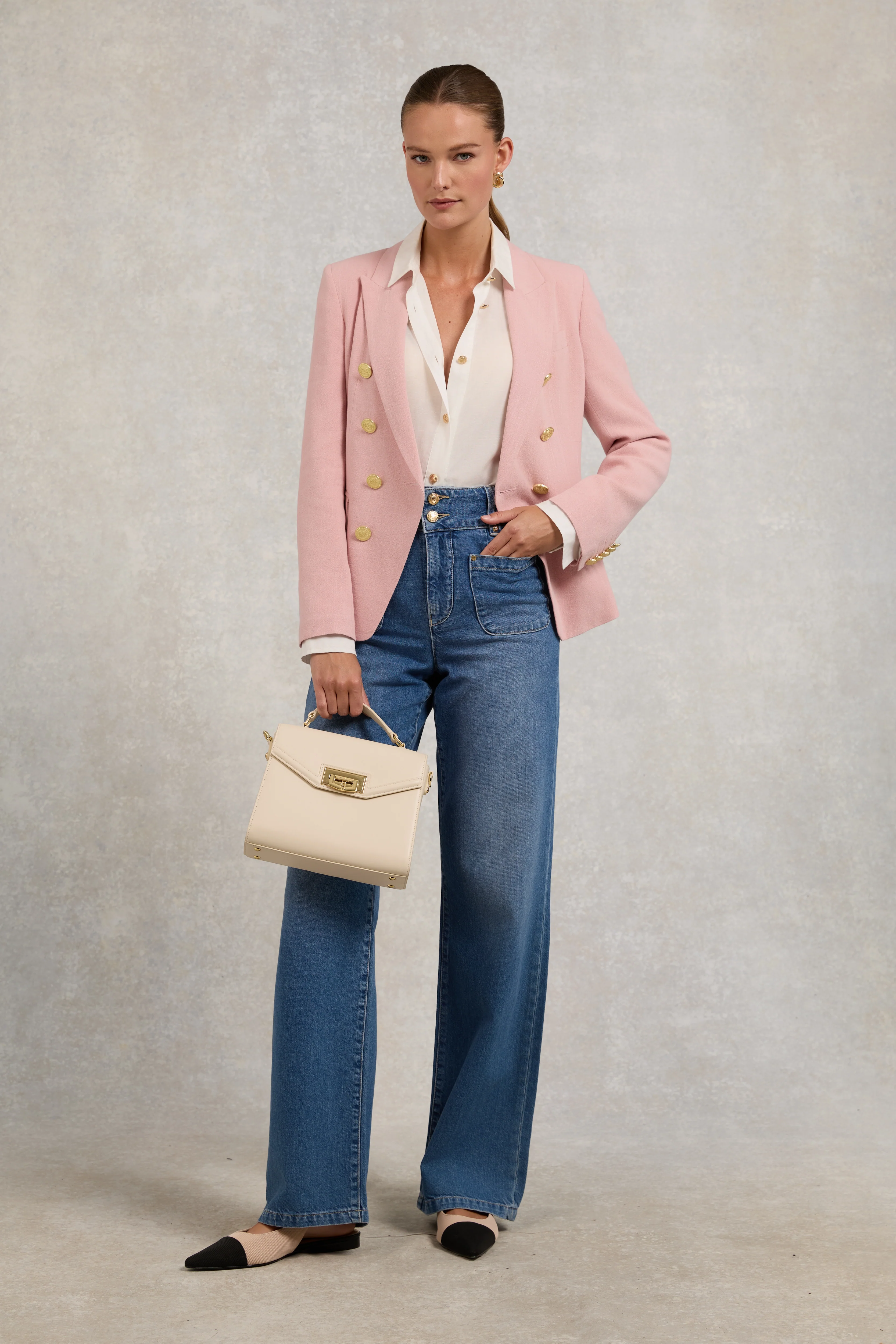 Knightsbridge Blazer (Pink Linen) - Image 3