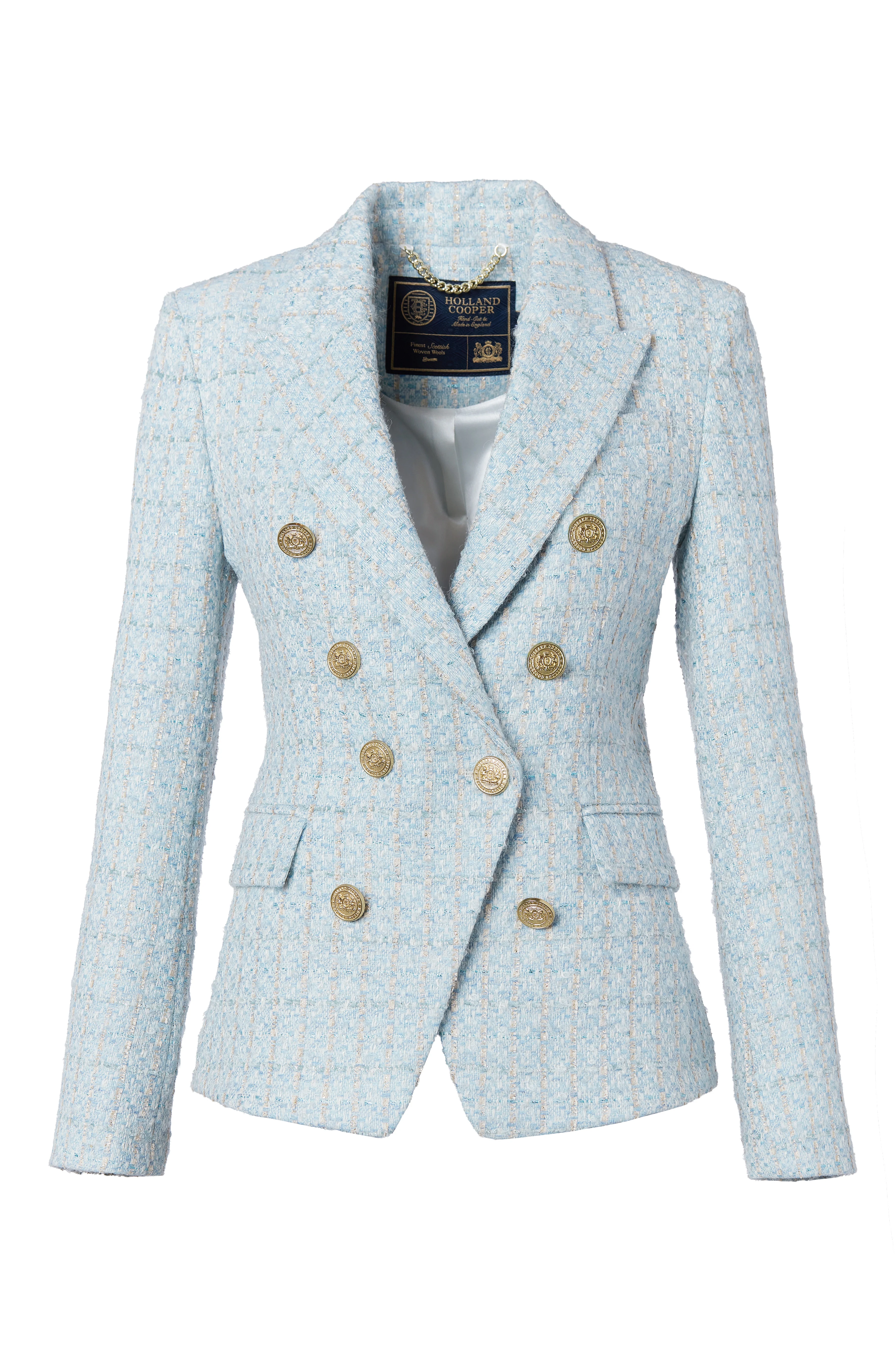 Knightsbridge Blazer (Sky Blue Boucle) - Image 5