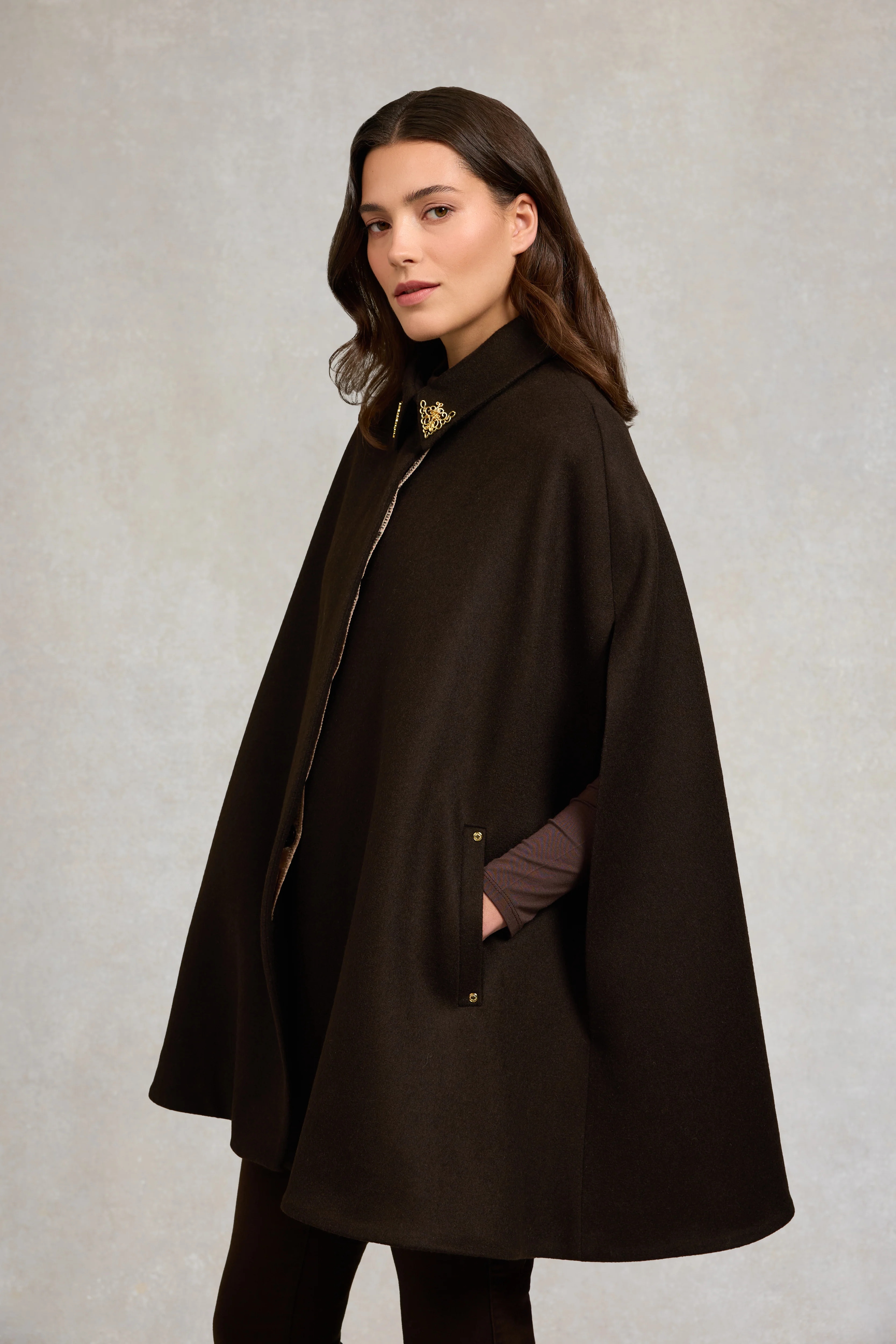 Knightsbridge Cape (Chocolate) - Image 7
