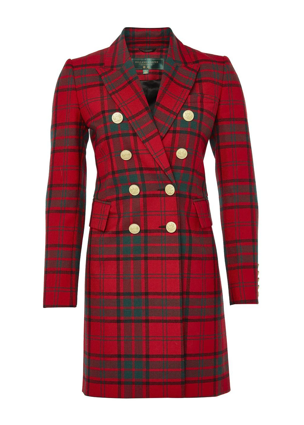 Knightsbridge Coat (Red Tartan) - Image 4