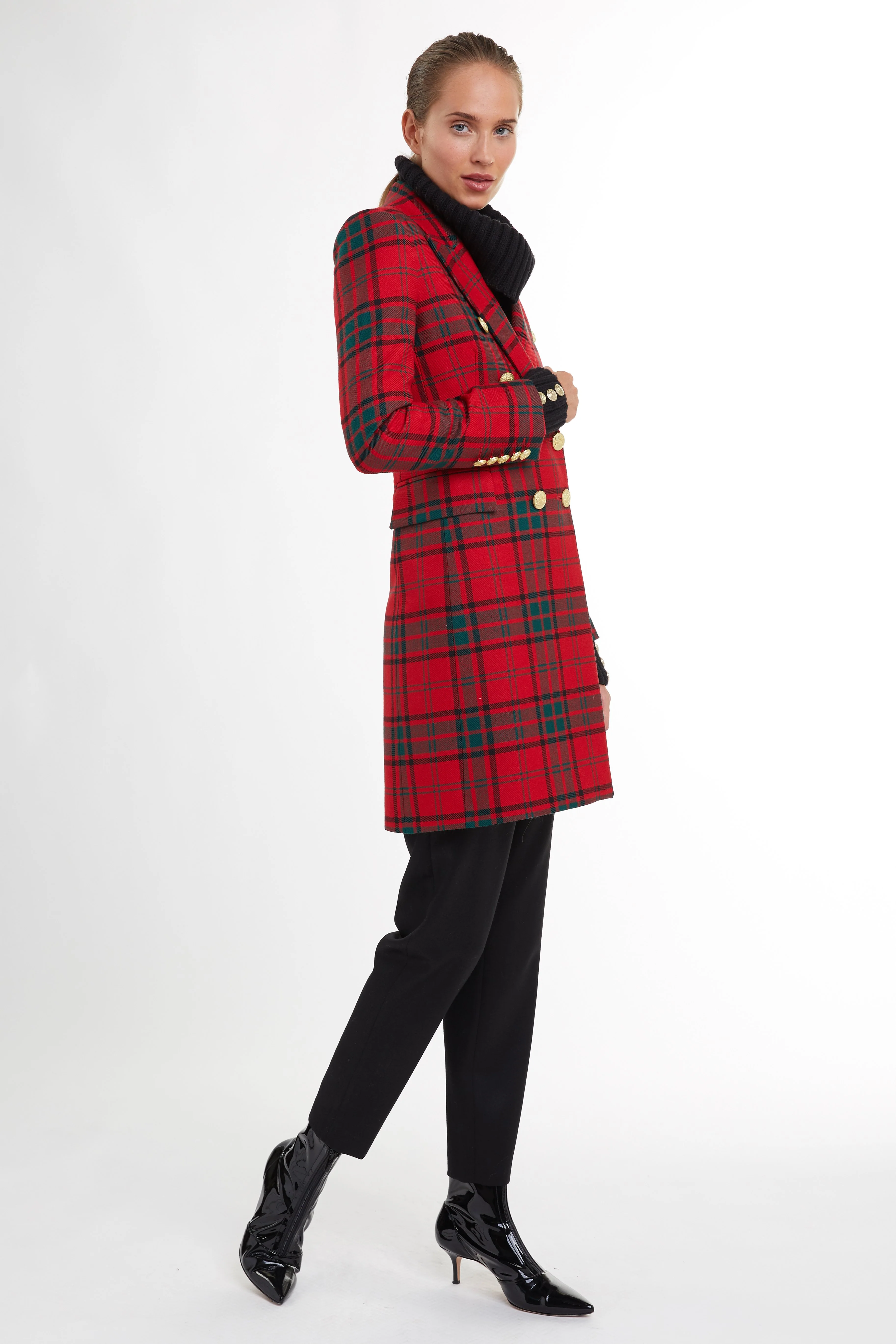 Knightsbridge Coat (Red Tartan) - Image 7