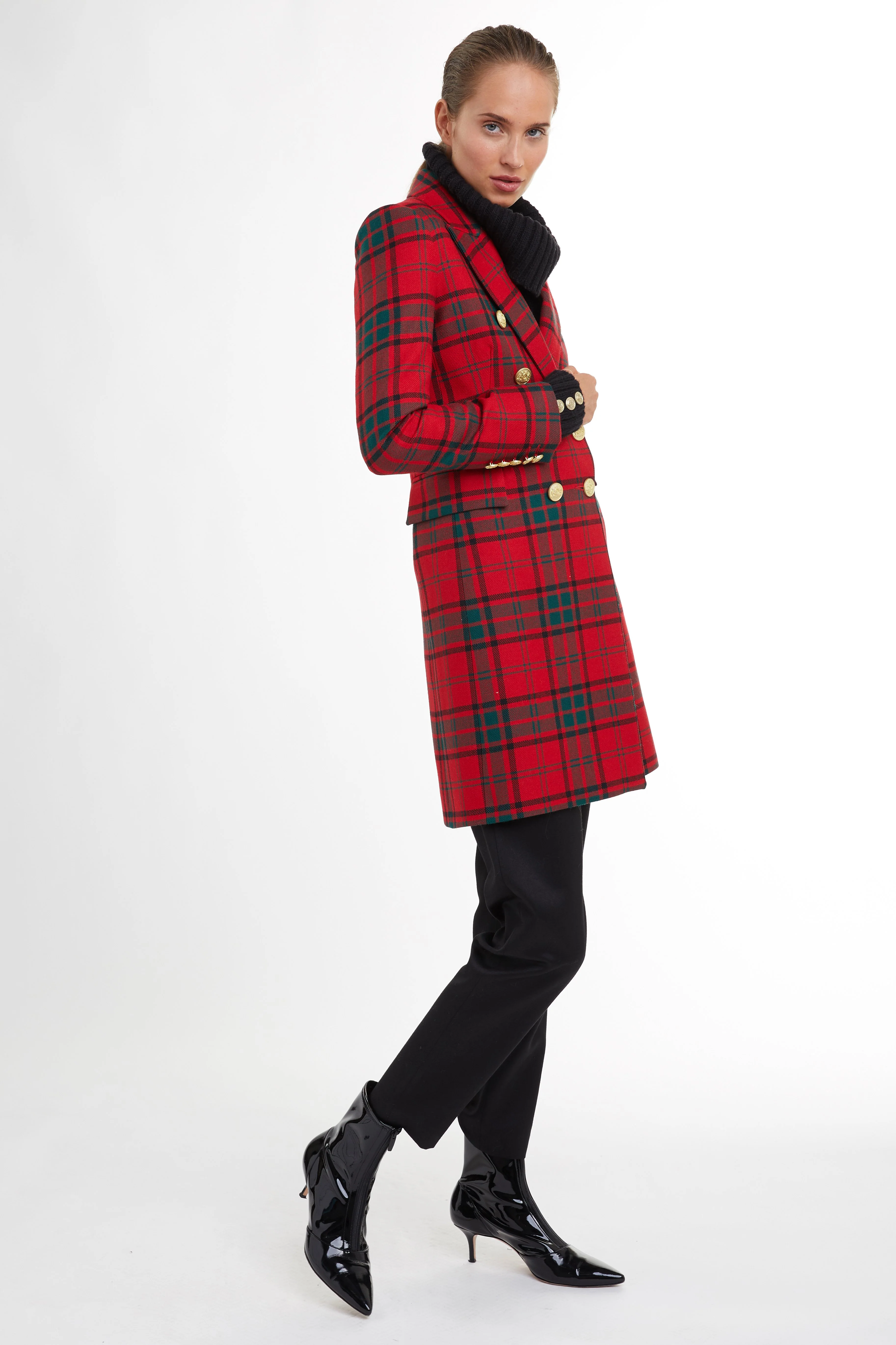 Knightsbridge Coat (Red Tartan) - Image 9