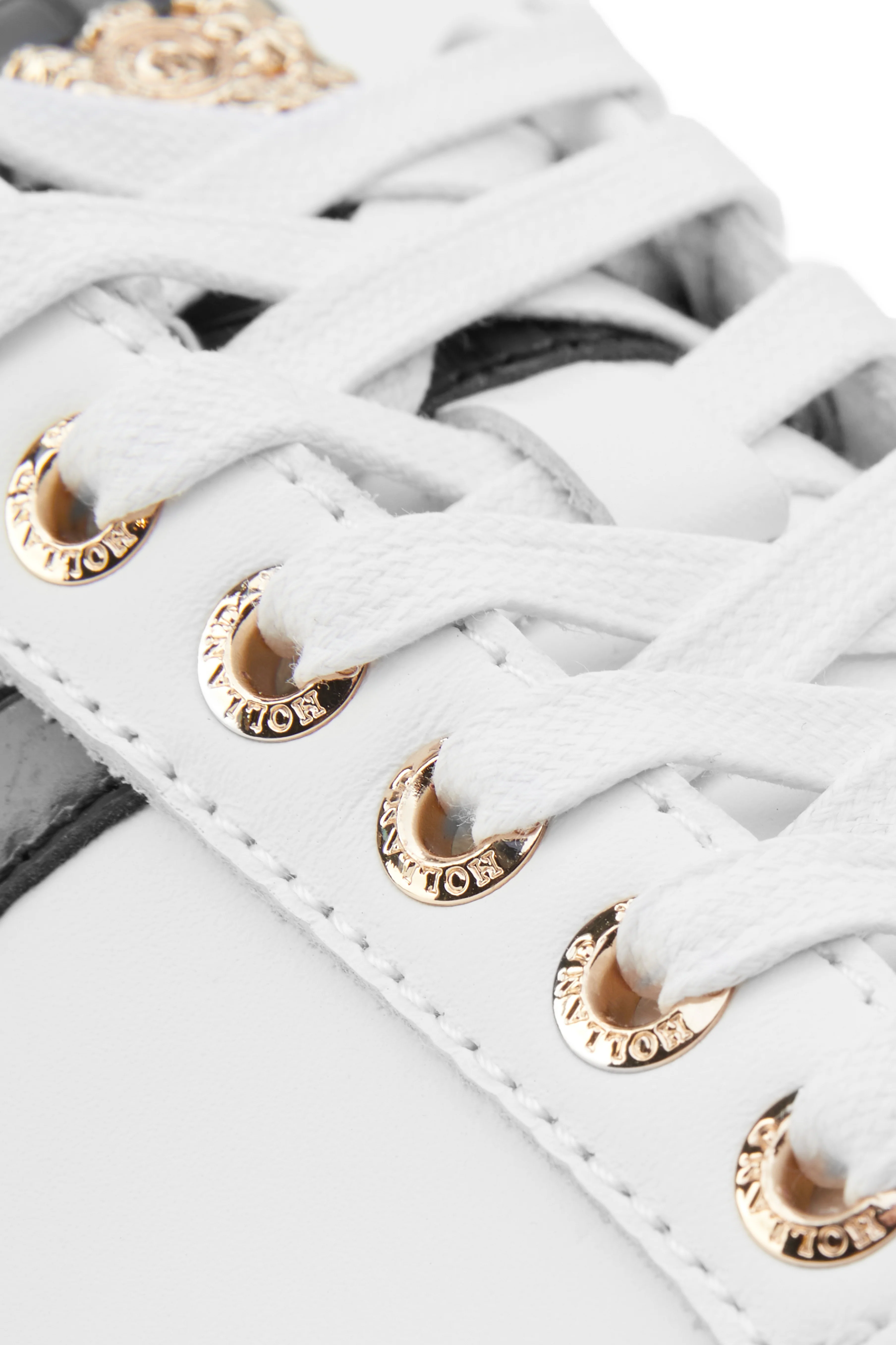 Knightsbridge Court Trainer (Black Croc) - Image 10