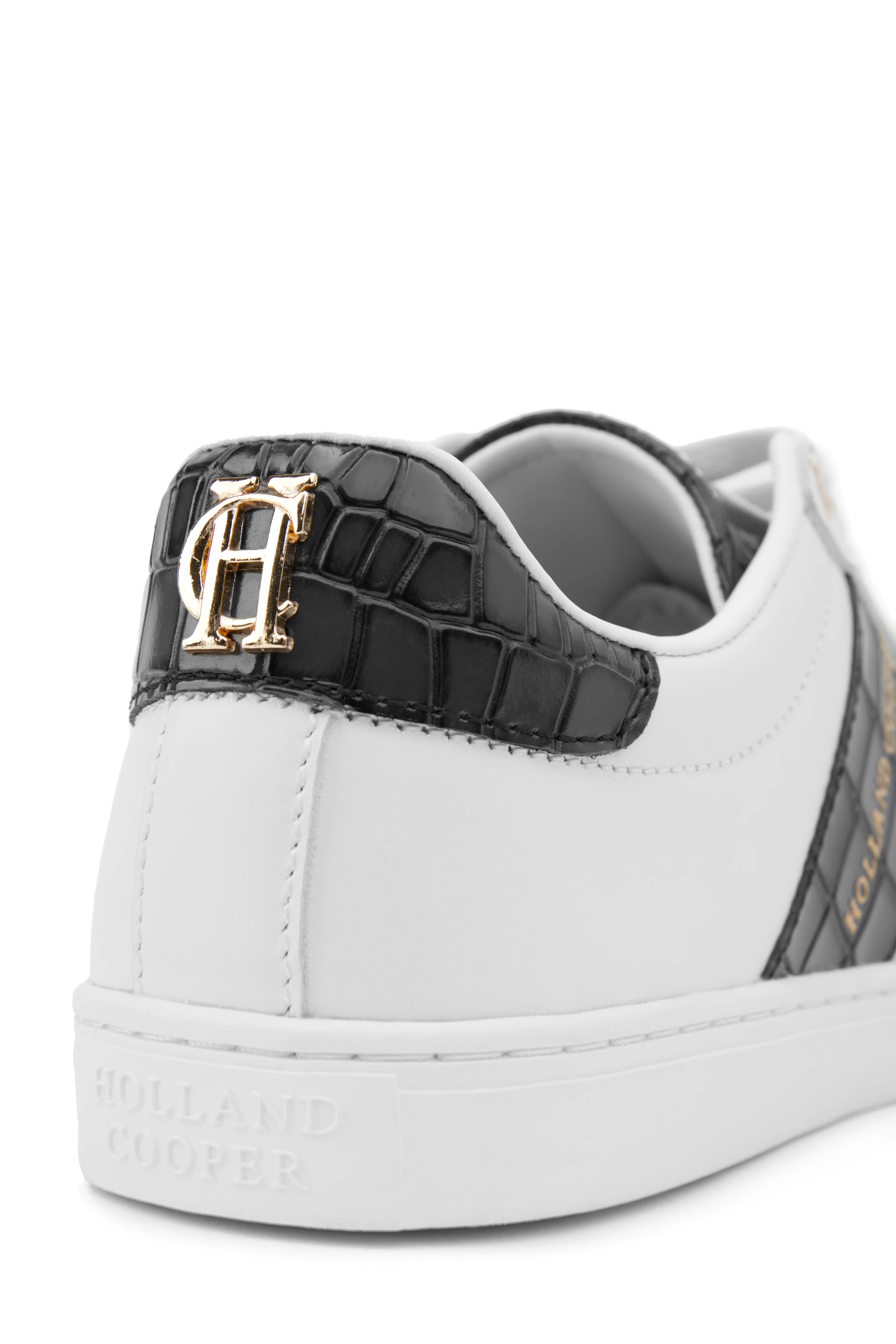 Knightsbridge Court Trainer (Black Croc) - Image 8