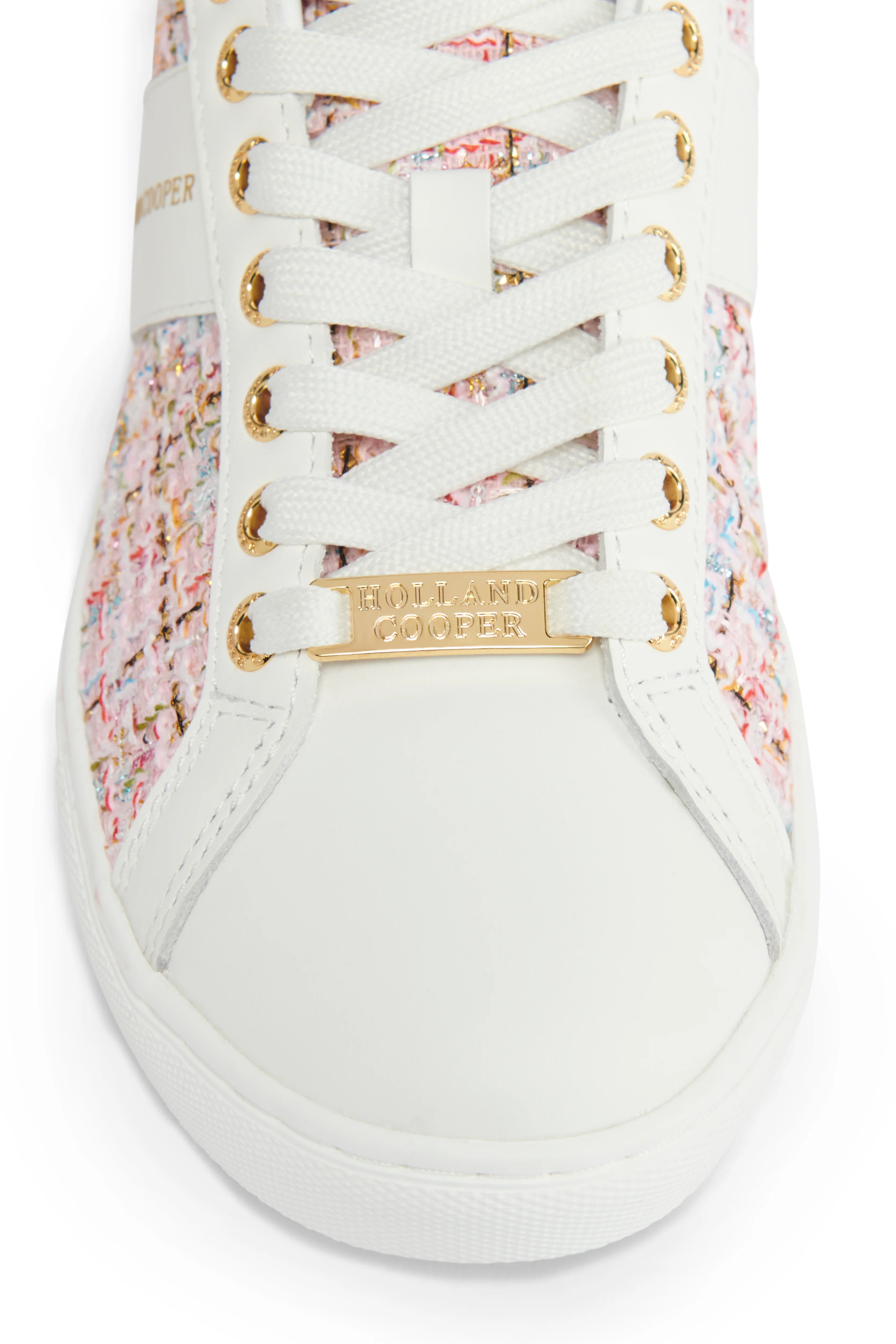 Knightsbridge Court Trainer (Pink Sparkle Boucle) - Image 8