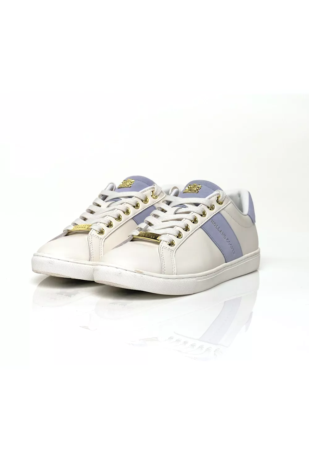 Knightsbridge Court Trainer (White Smokey Blue) - Image 5