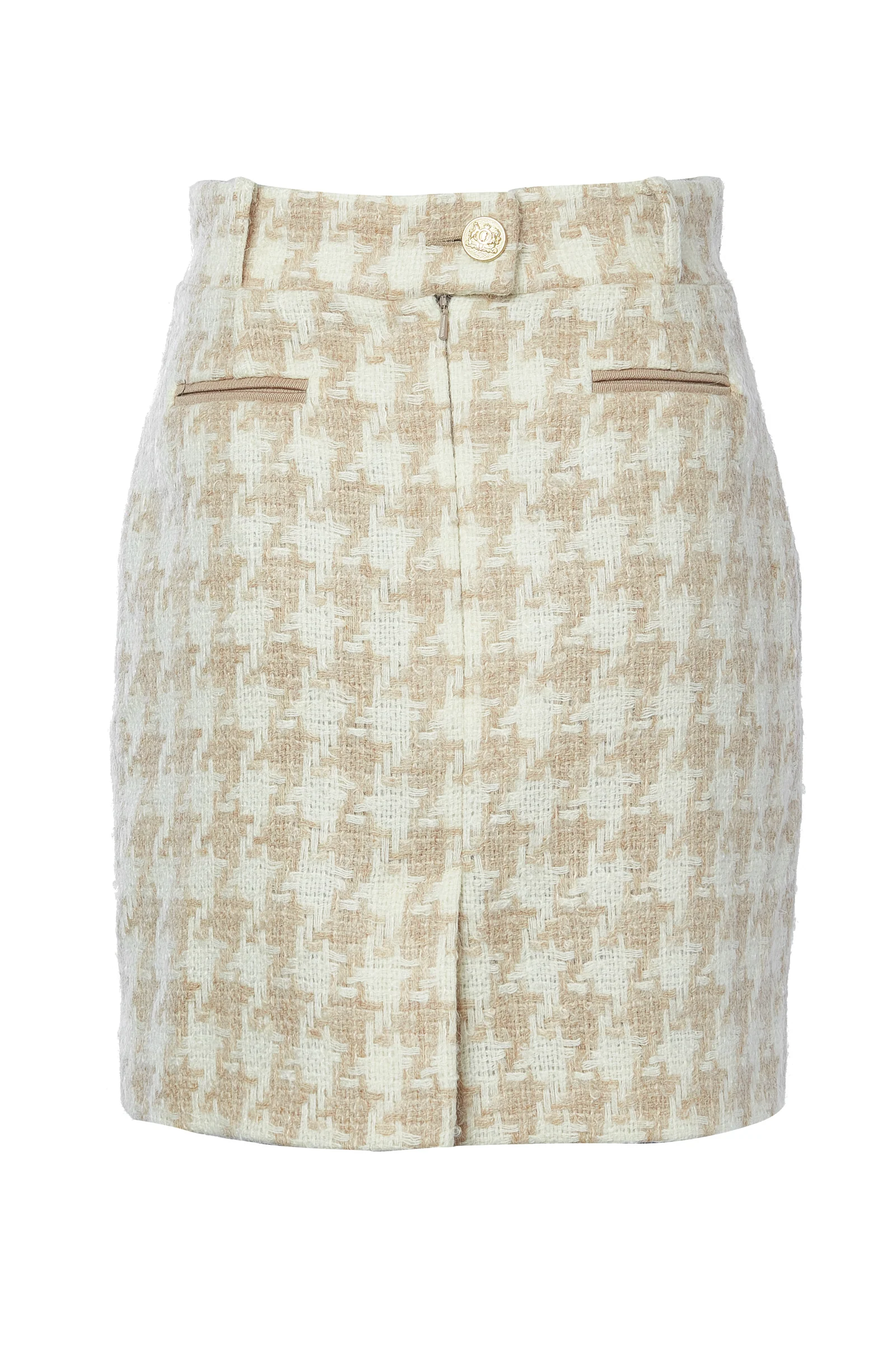 Knightsbridge Skirt (Camel Houndstooth) - Image 7
