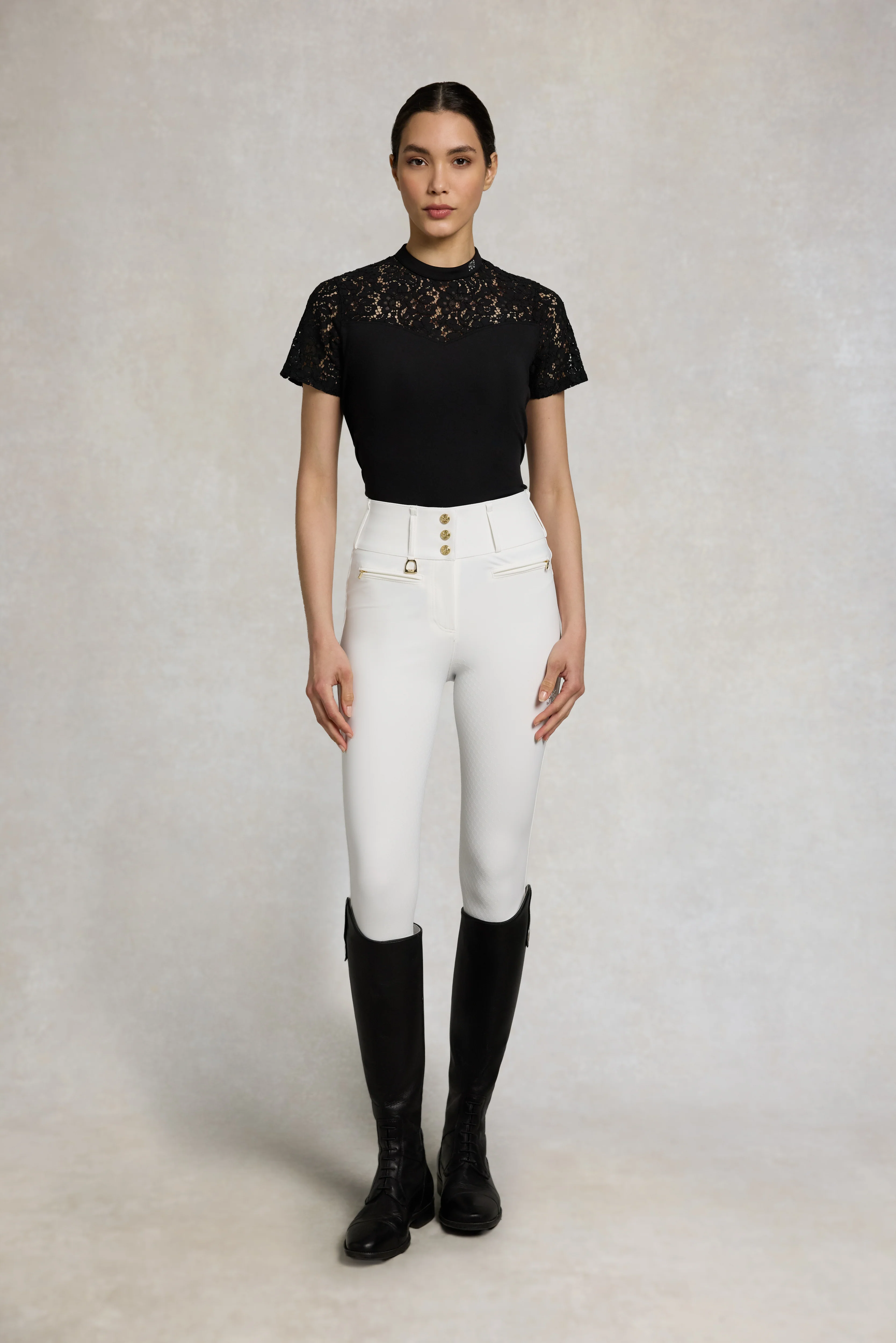 Lace Tee (Black) - Image 3