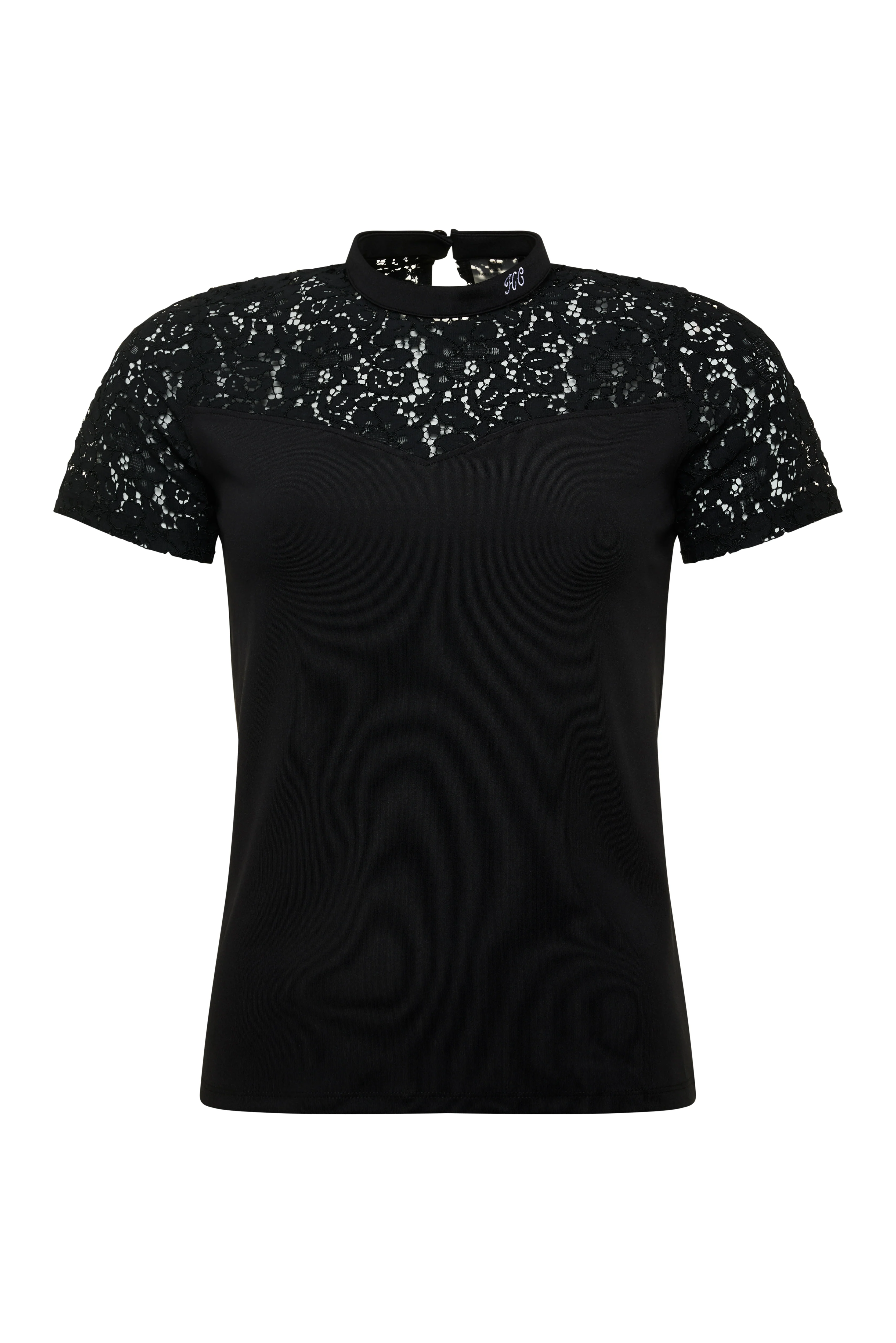 Lace Tee (Black) - Image 6