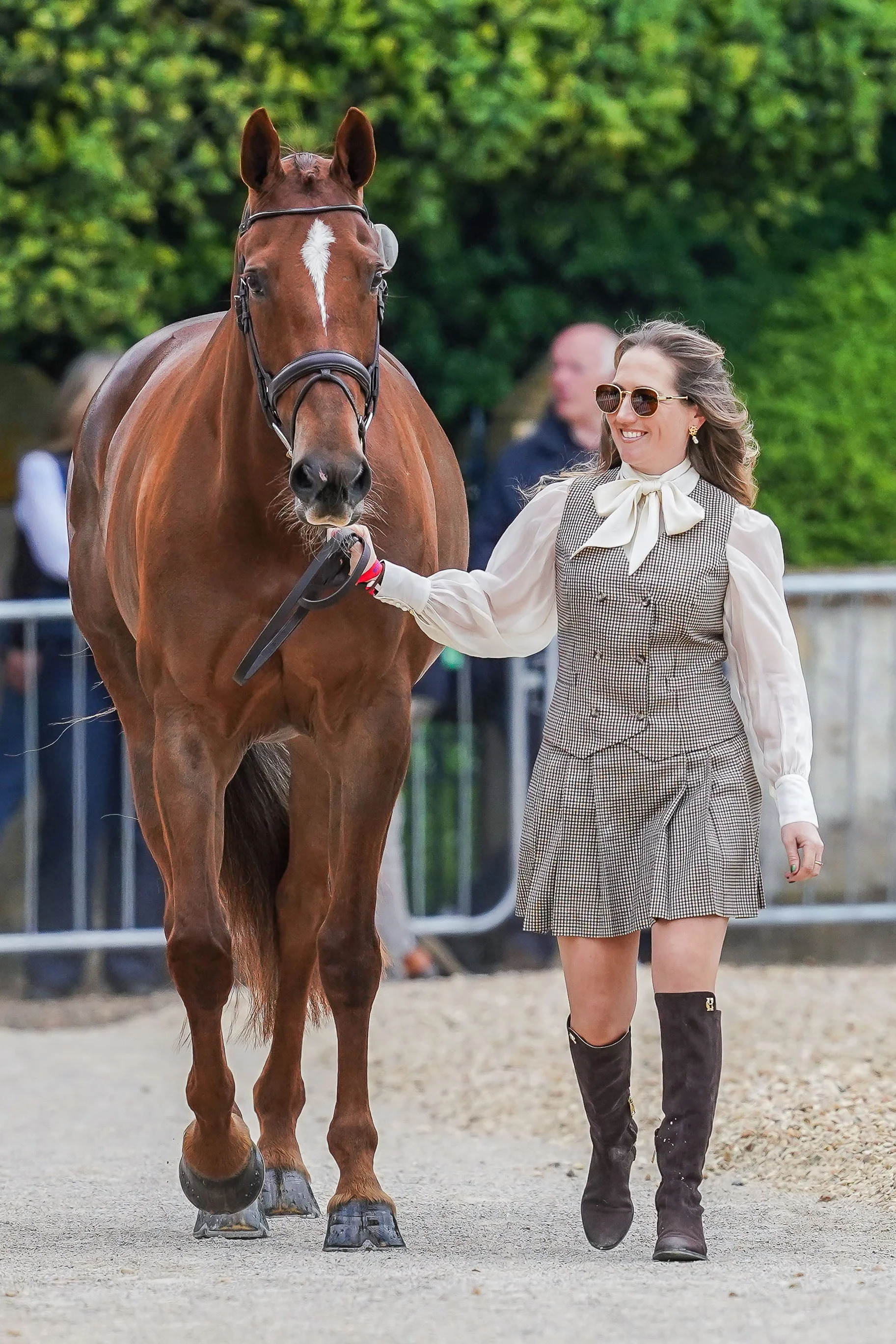 Laura Collett’s Badminton Trot Up 1 Westminster Tweed Look