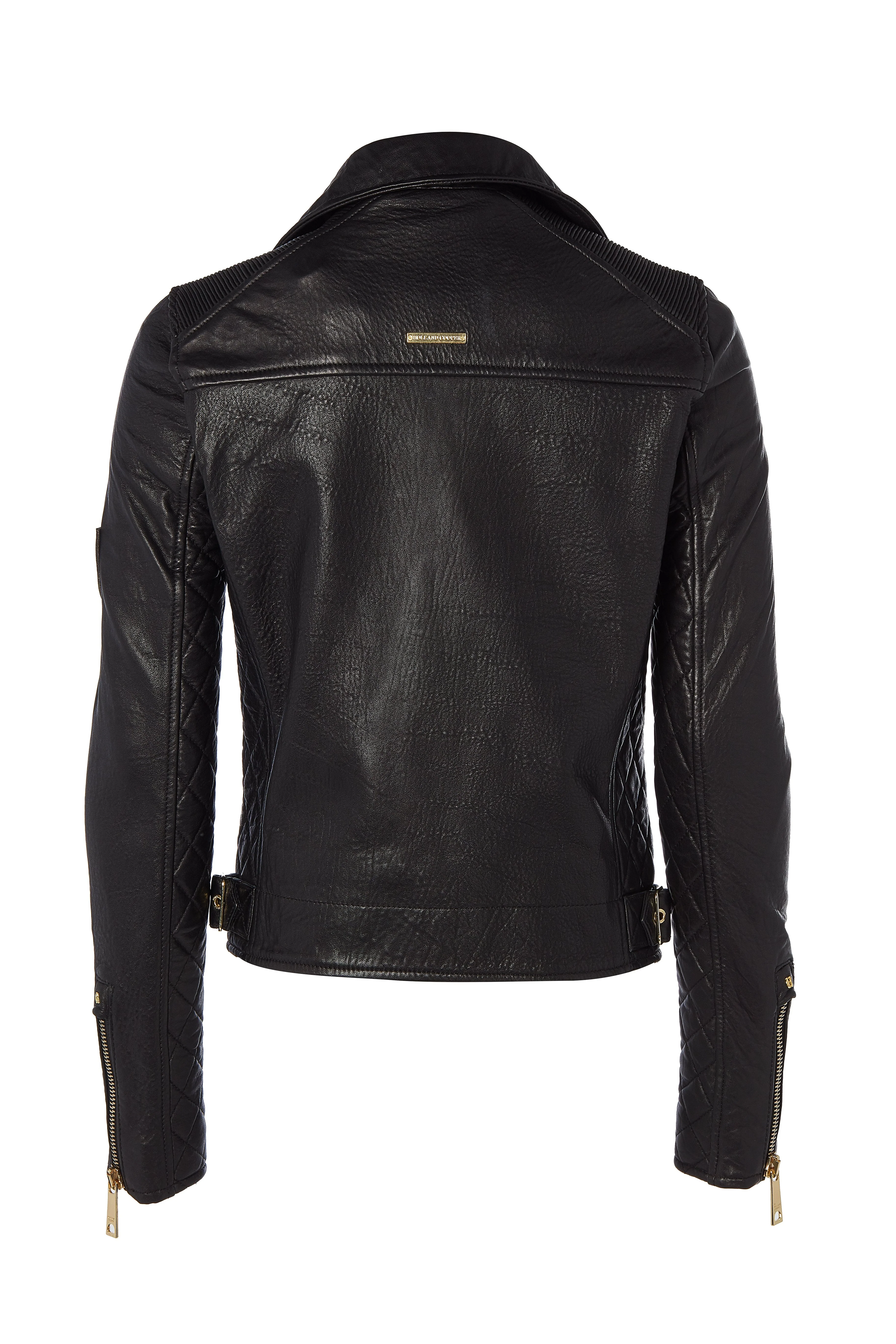 Leather Biker Jacket (Black) - Image 8