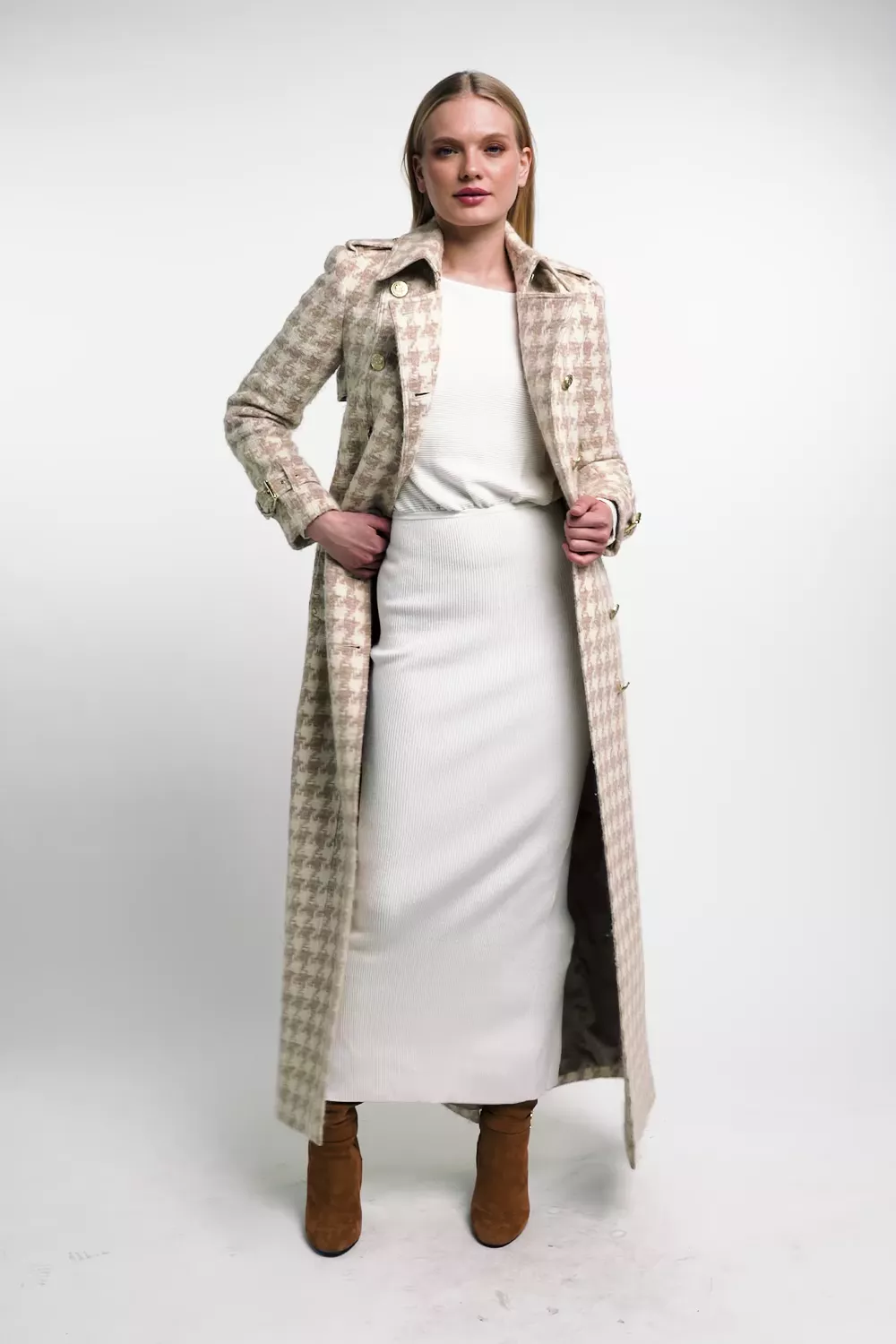 Leyla Knitted Dress (Natural) - Image 5