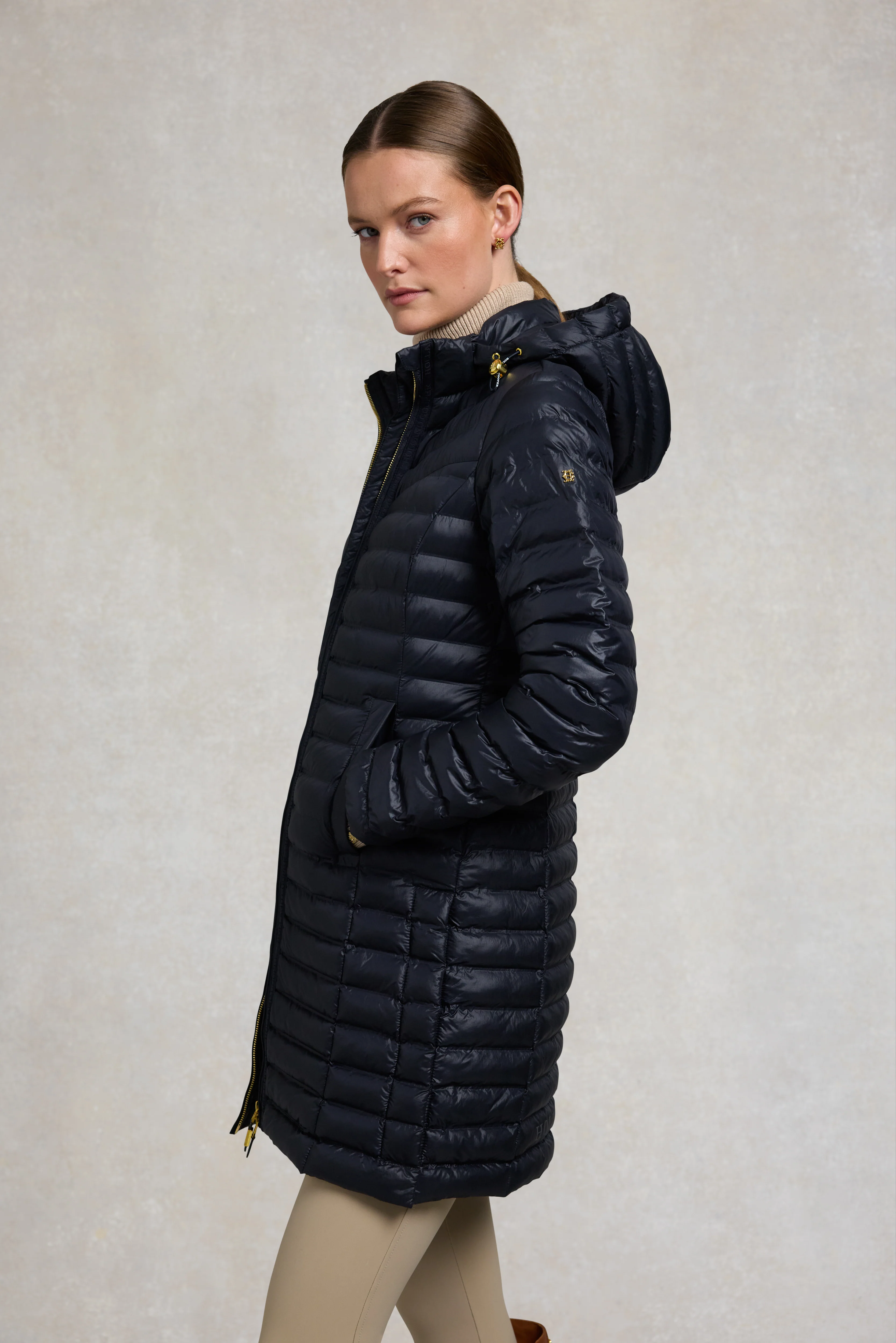 Lightweight Puffer Coat (Ink Navy) - Image 3
