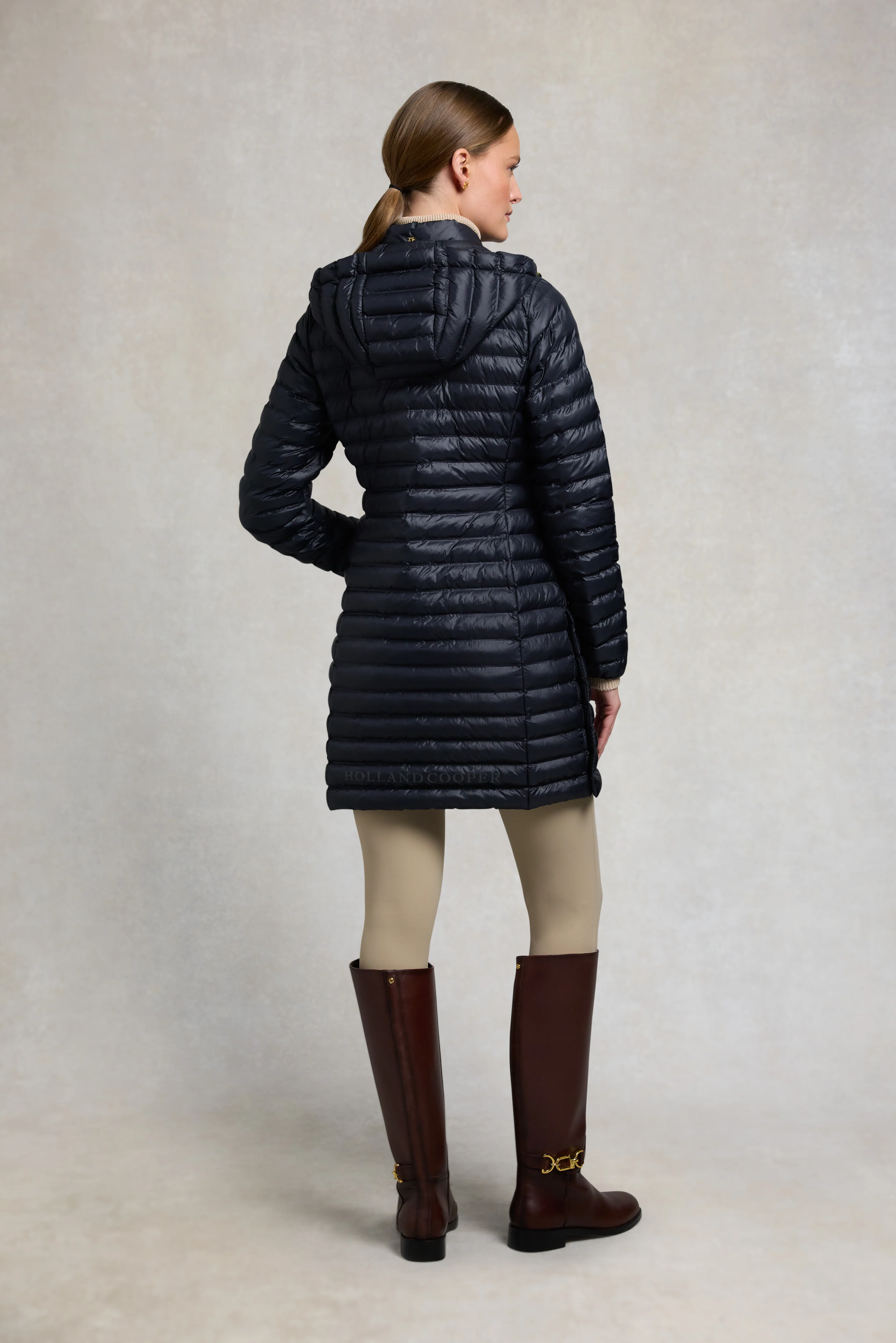 Lightweight Puffer Coat (Ink Navy) - Image 6