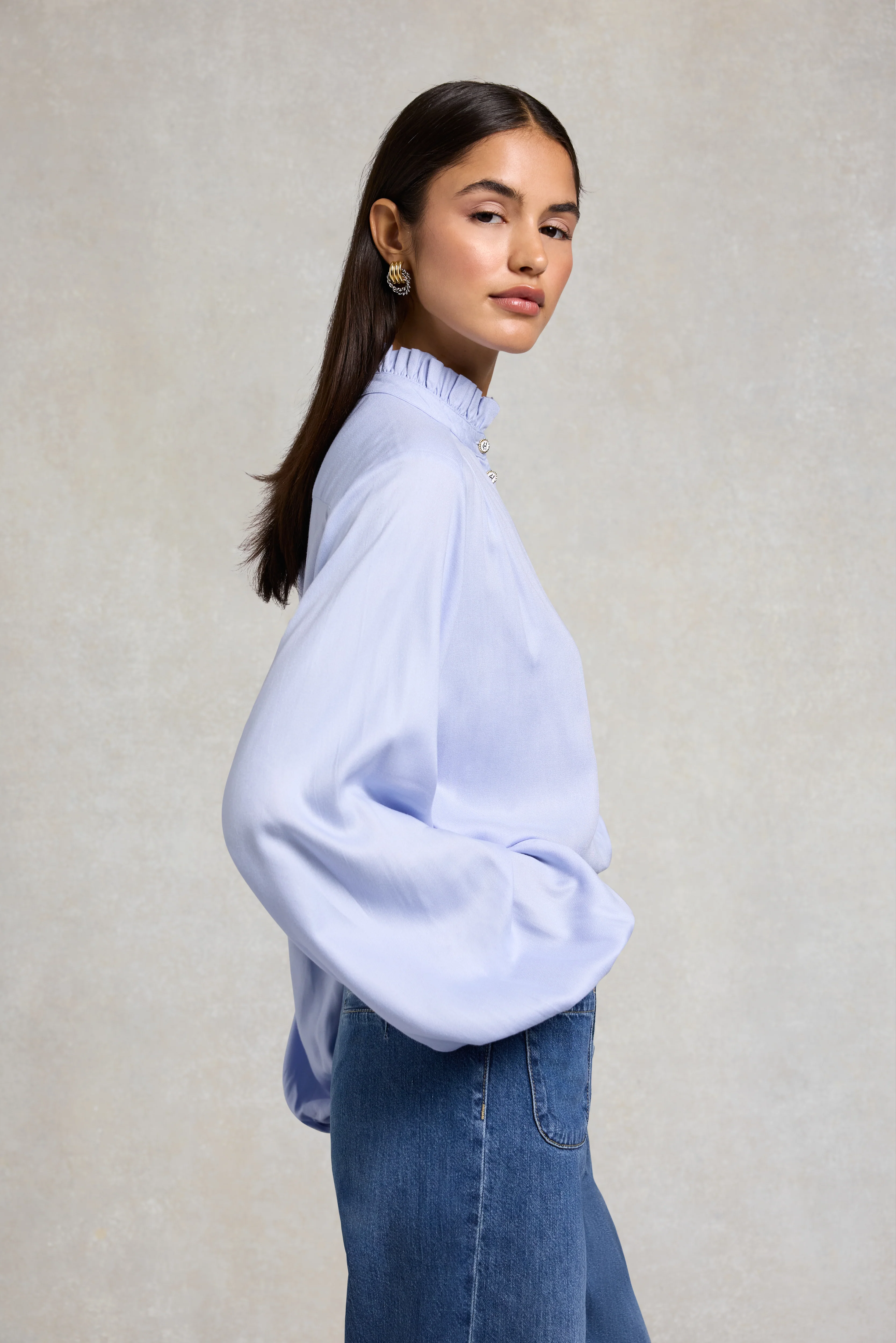 Lilibet Blouse (Pale Blue) - Image 2