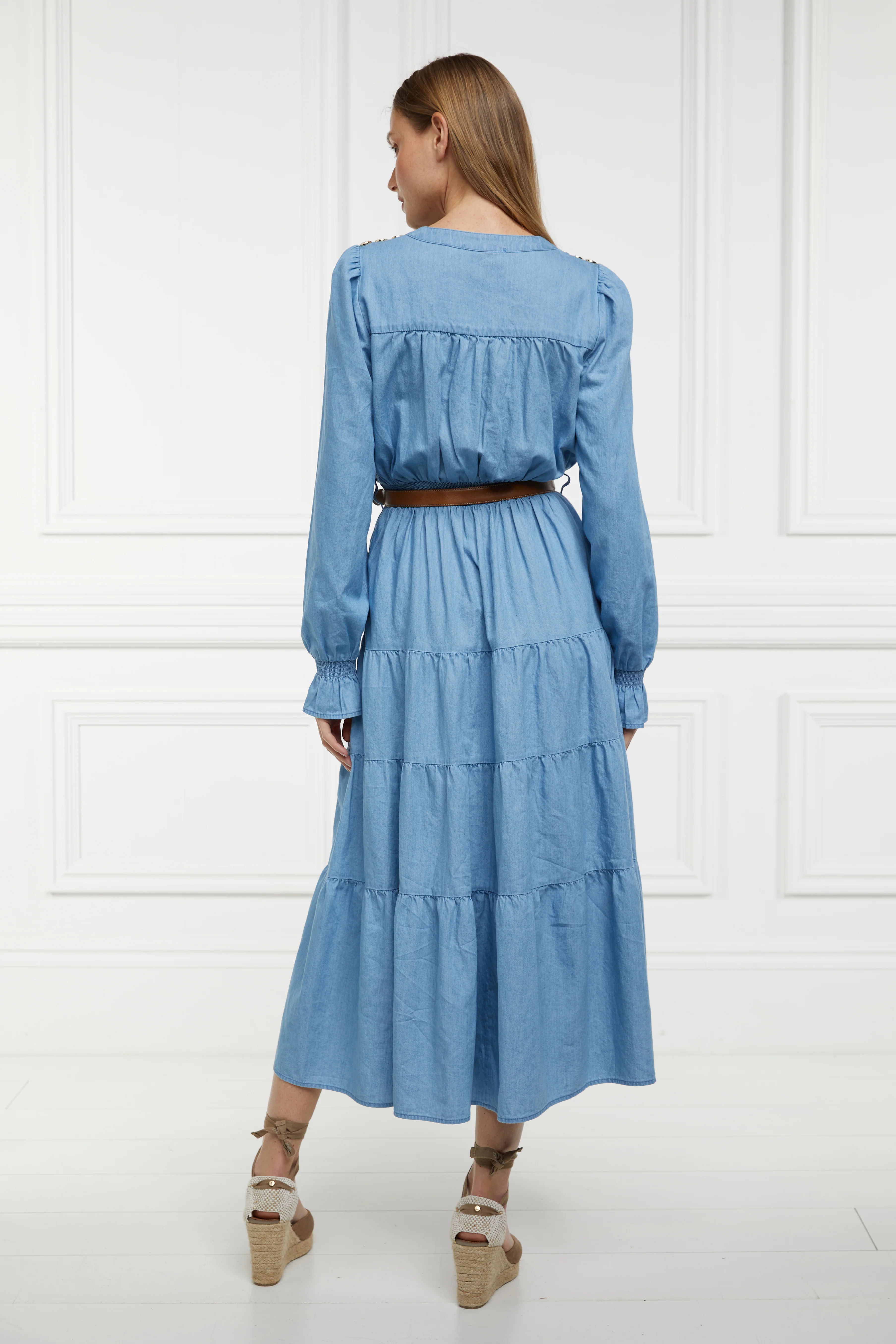 Lilibet Maxi Dress (Washed Indigo) - Image 6
