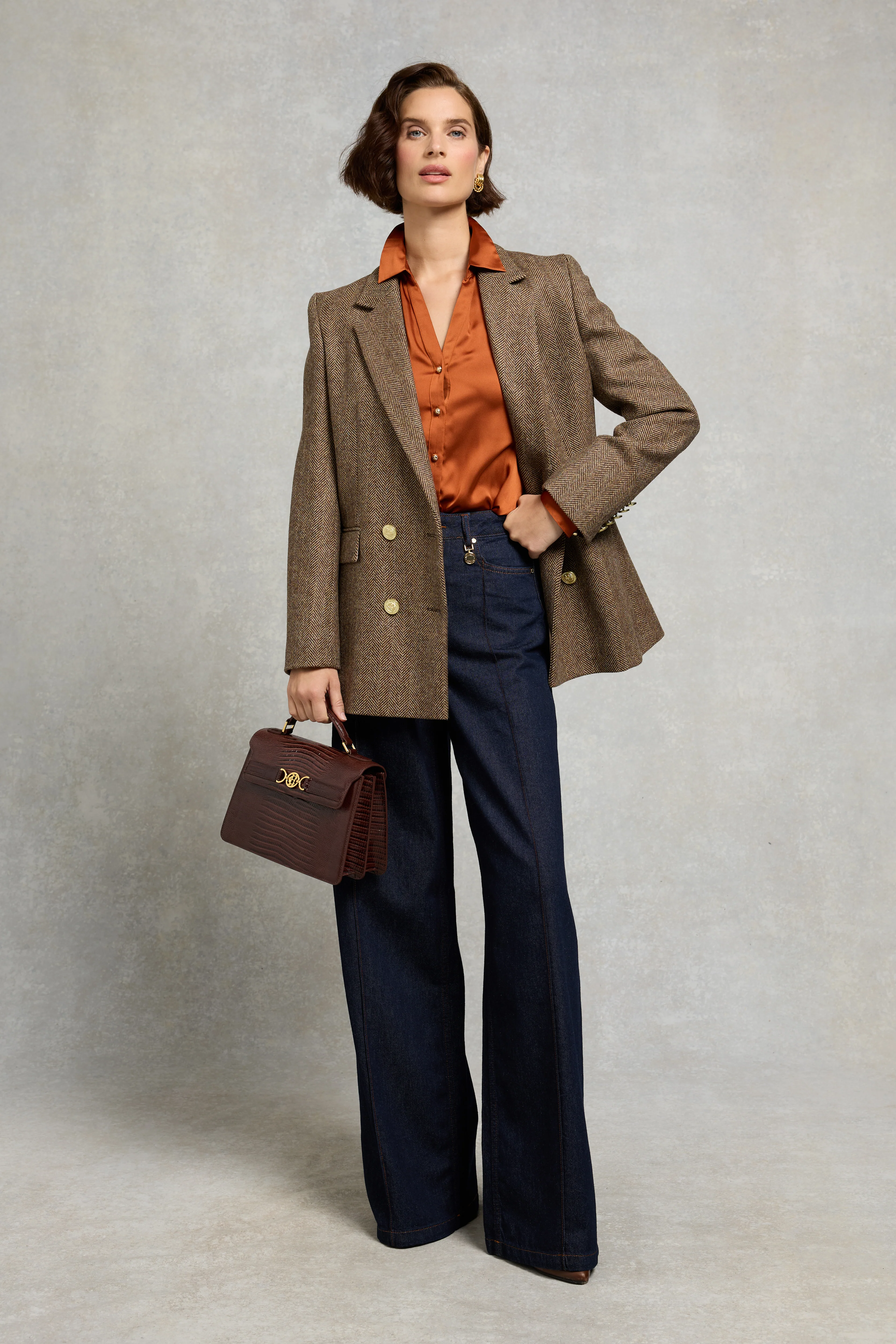 Lily Wide Leg Jean (Clean Indigo) - Image 2