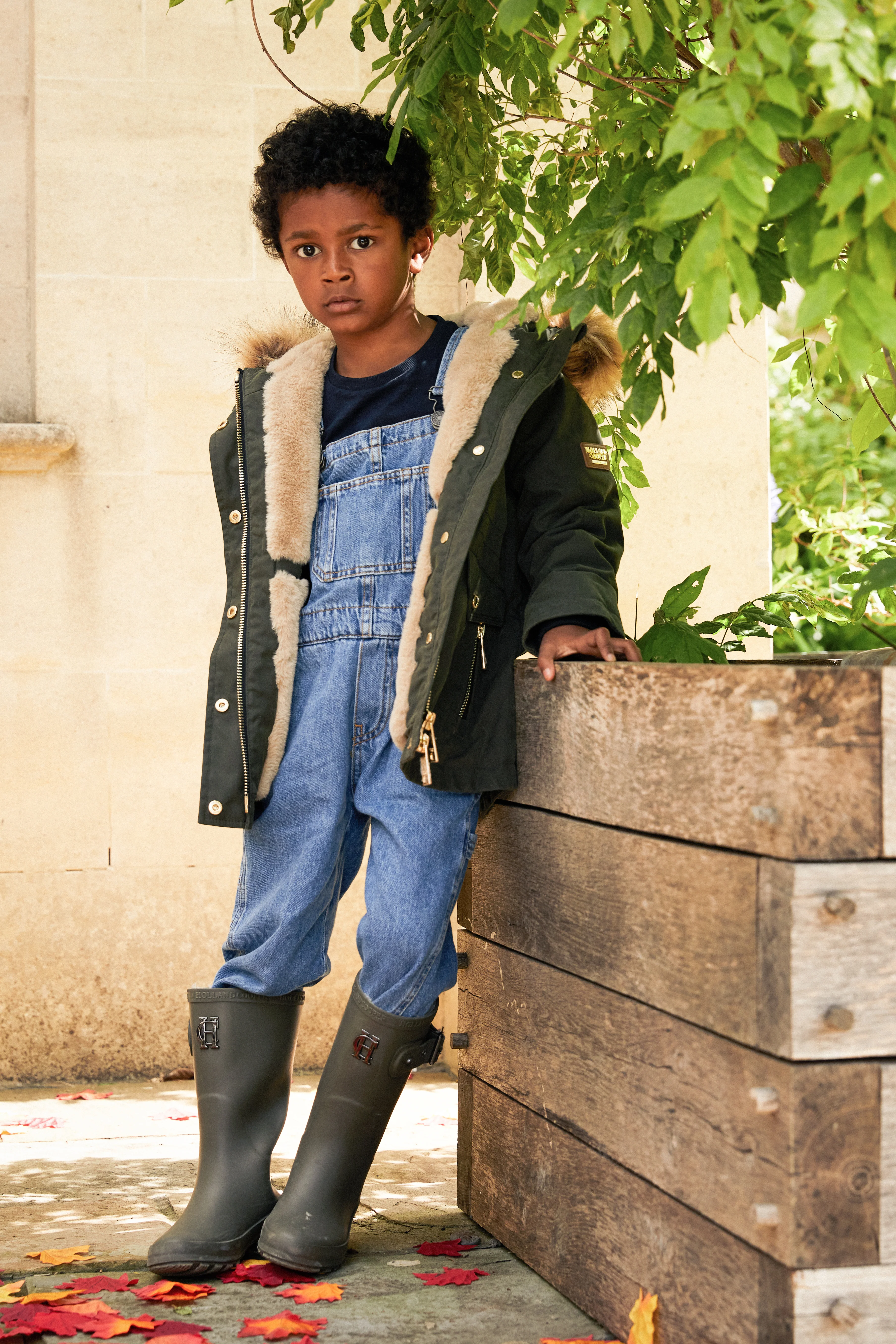 Little Montana Parka (Khaki Wax) - Image 3