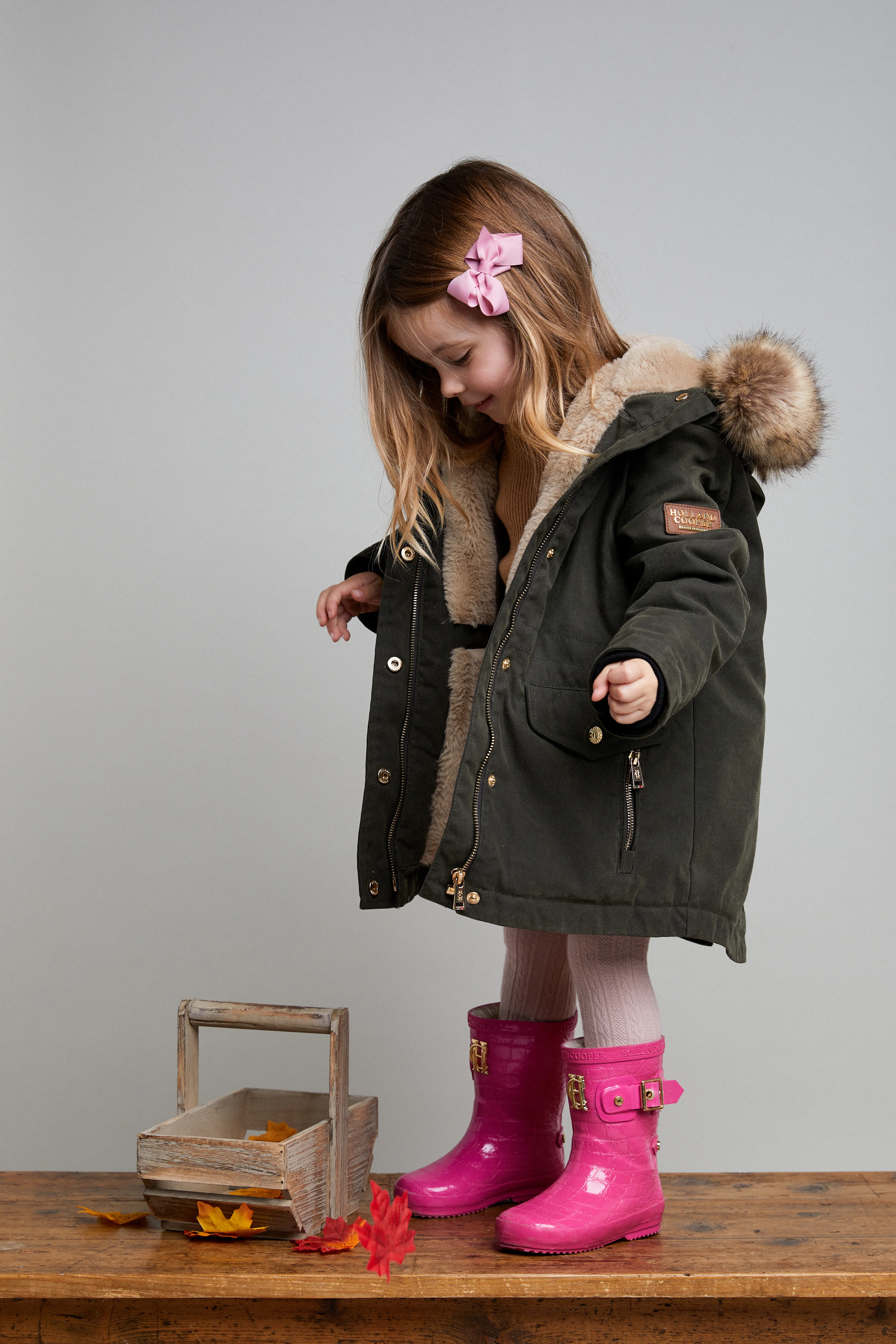 Little Montana Parka (Khaki Wax) - Image 7