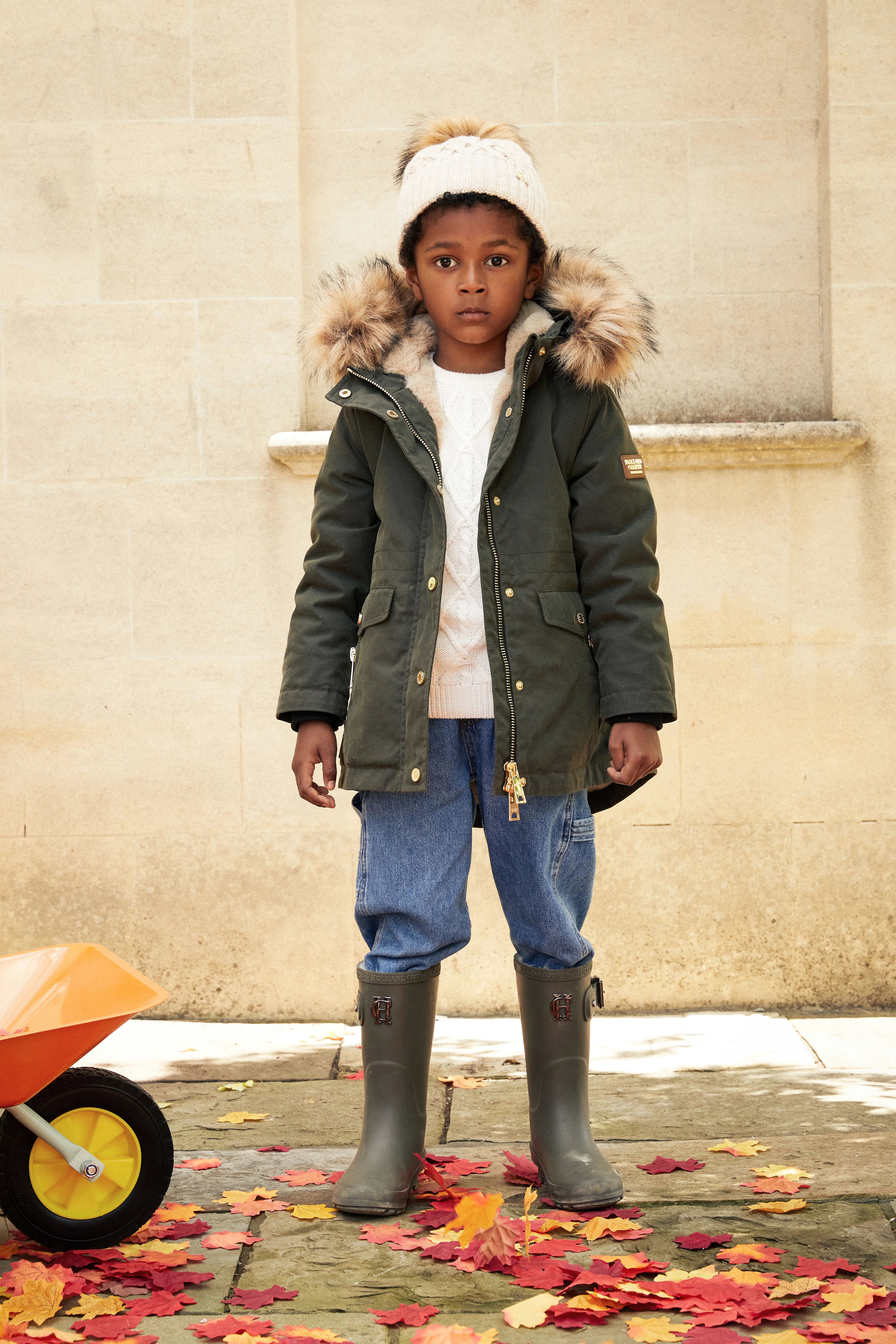 Little Montana Parka (Khaki Wax) - Image 8