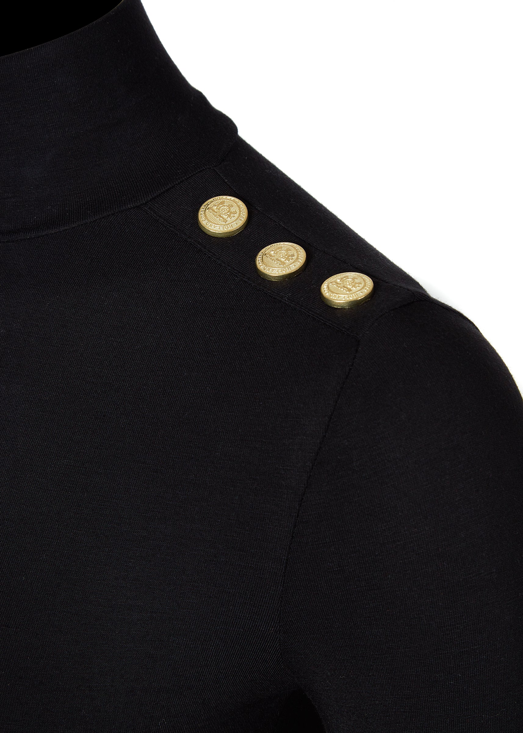 Long Sleeve Bodysuit (Black) - Image 6