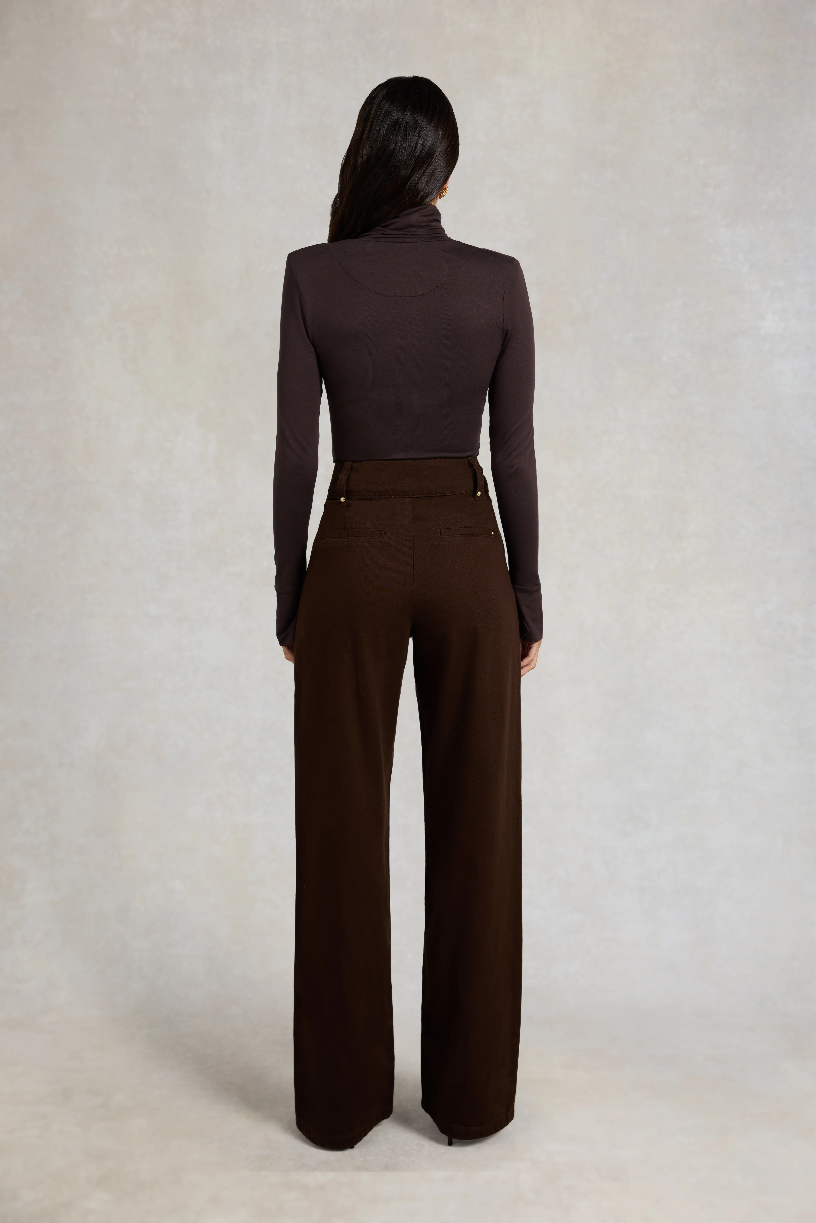 Lucy Essential Roll Neck (Chocolate) - Image 5