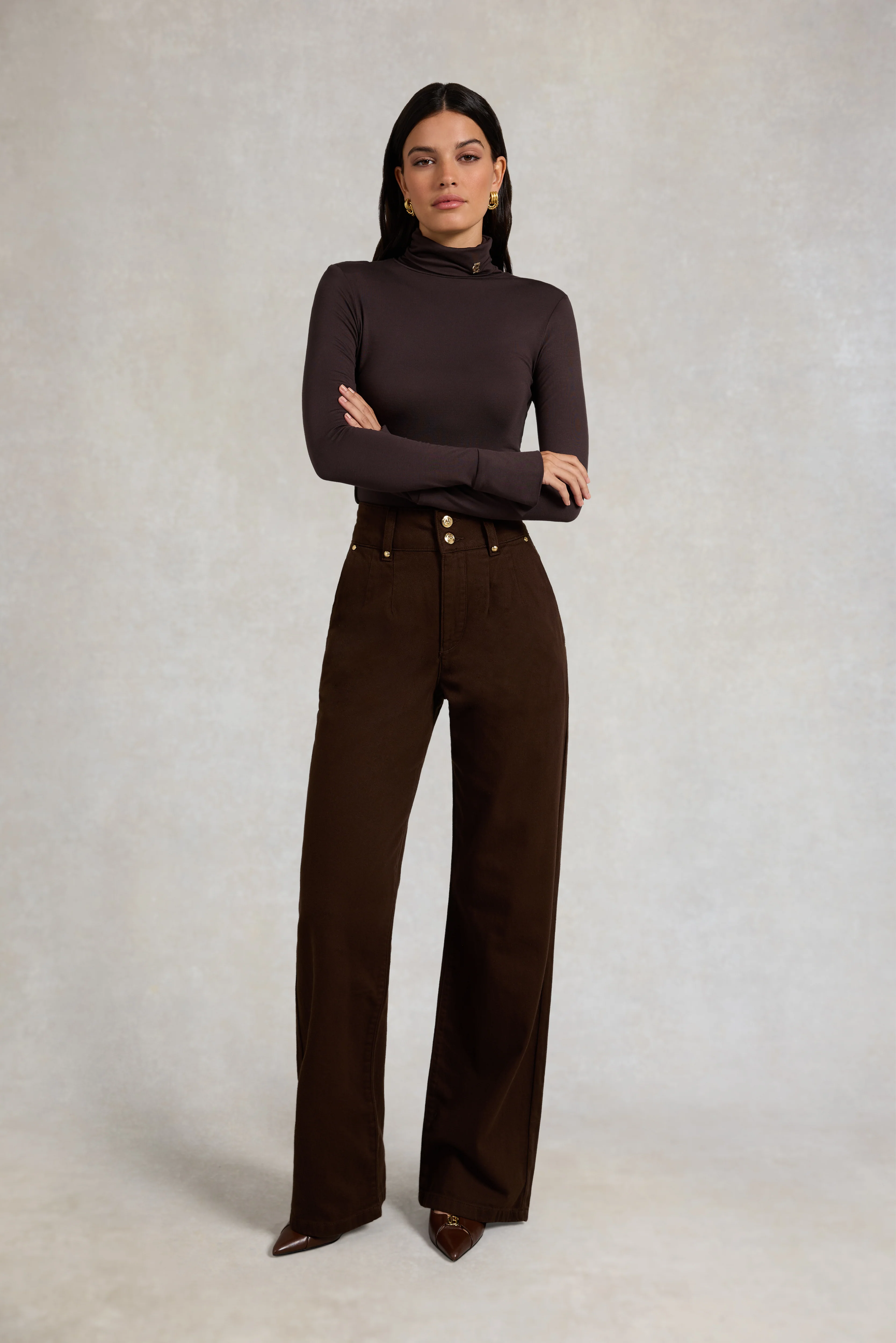 Lucy Essential Roll Neck (Chocolate) - Image 6