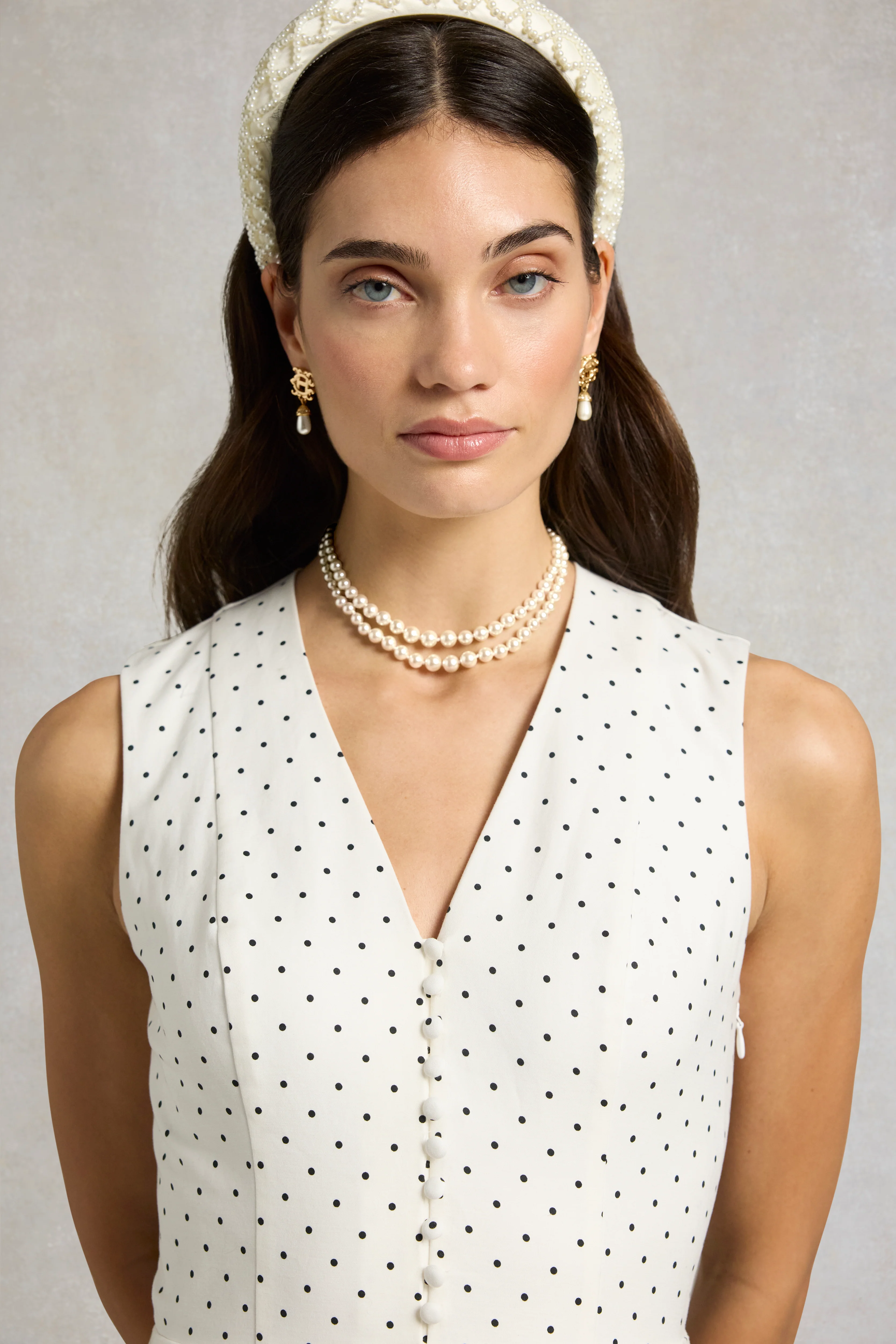 Luxury Tear Drop Earrings (Gold Pearl) - Image 6