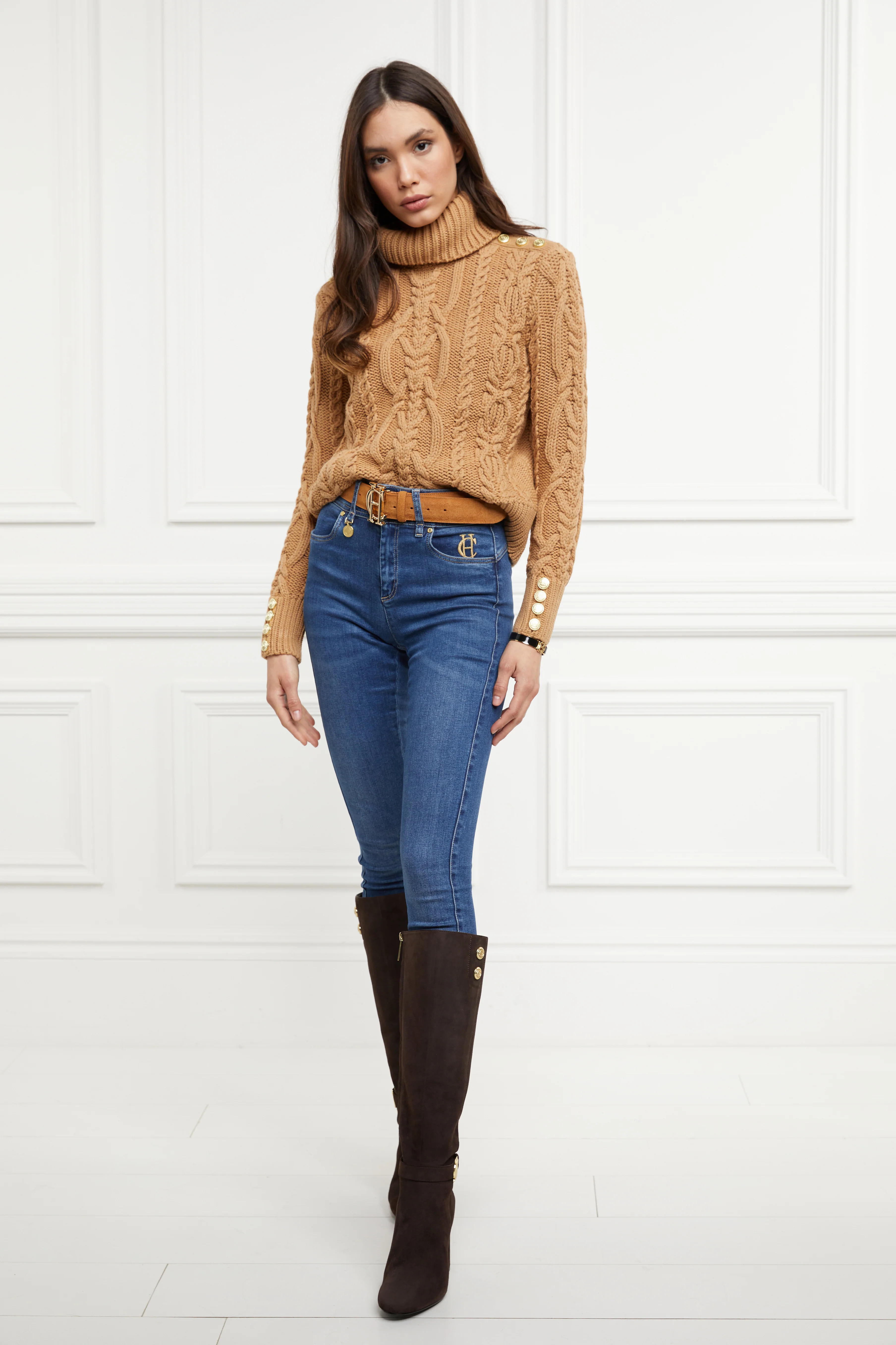 Marlborough Knee Boot (Chocolate) - Image 11