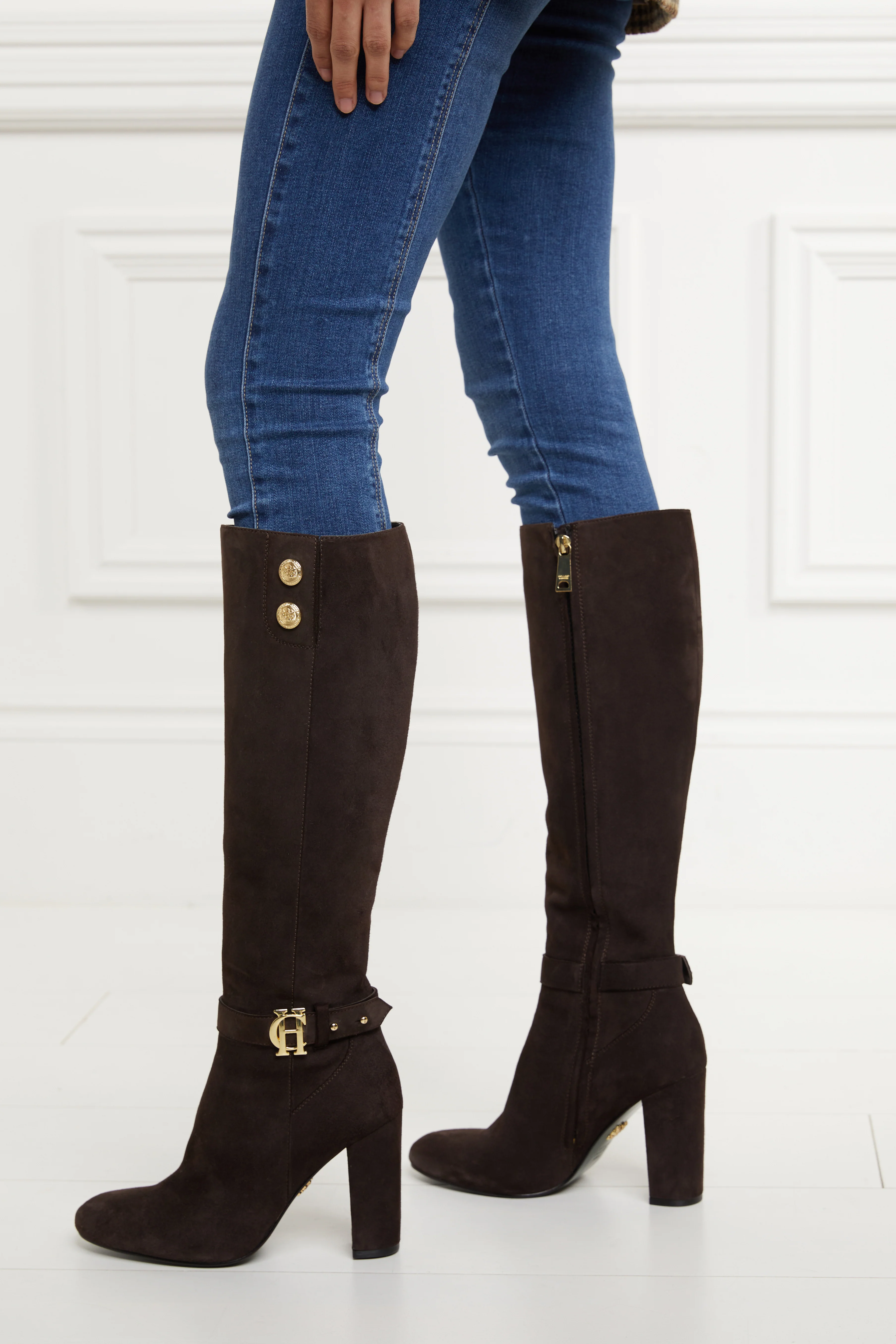 Marlborough Knee Boot (Chocolate) - Image 12