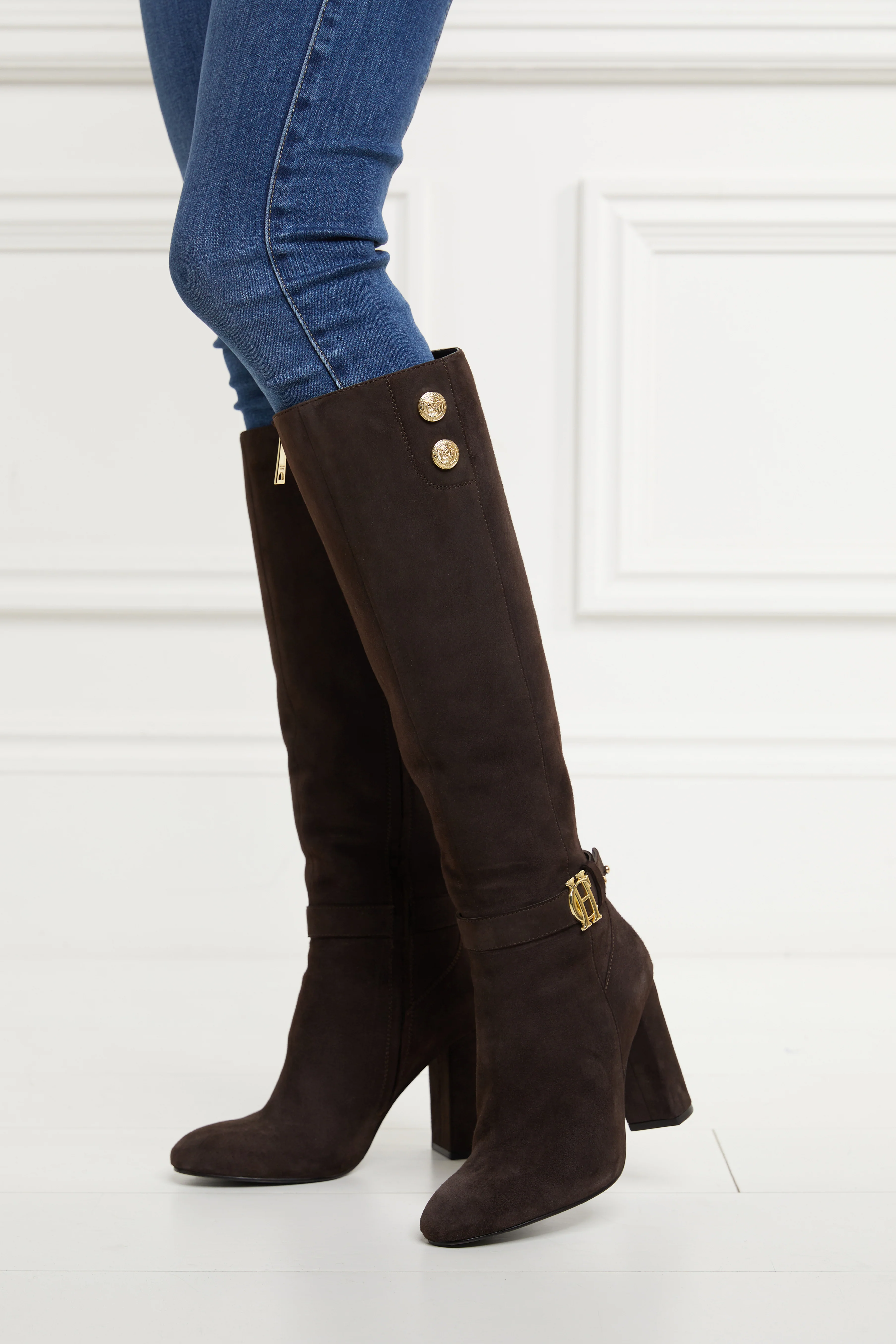 Marlborough Knee Boot (Chocolate) - Image 14