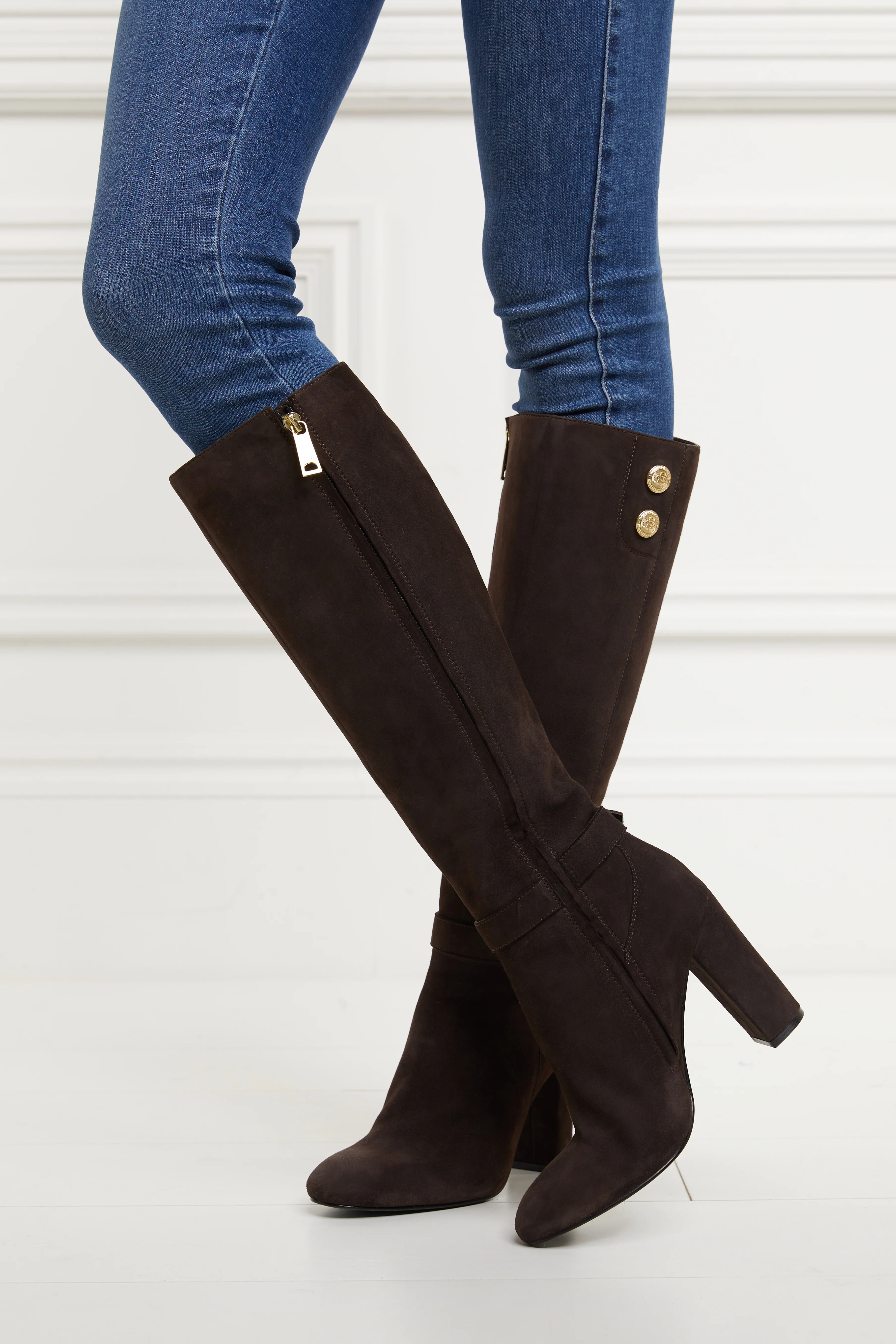 Marlborough Knee Boot (Chocolate) - Image 8