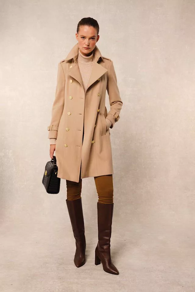Marlborough Trench Coat (Camel) - Image 5
