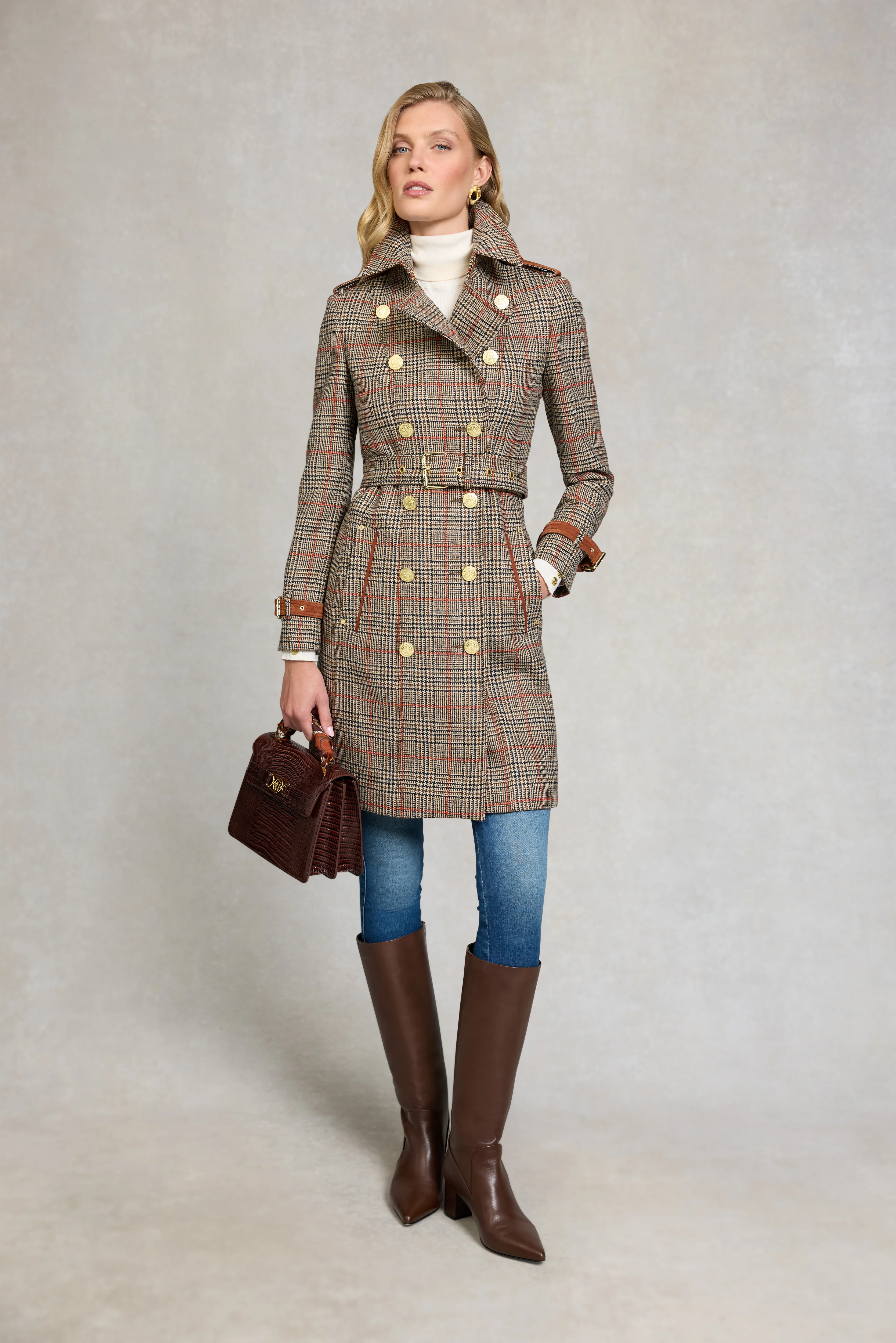 Marlborough Trench Coat (Orange Windsor) - Image 3