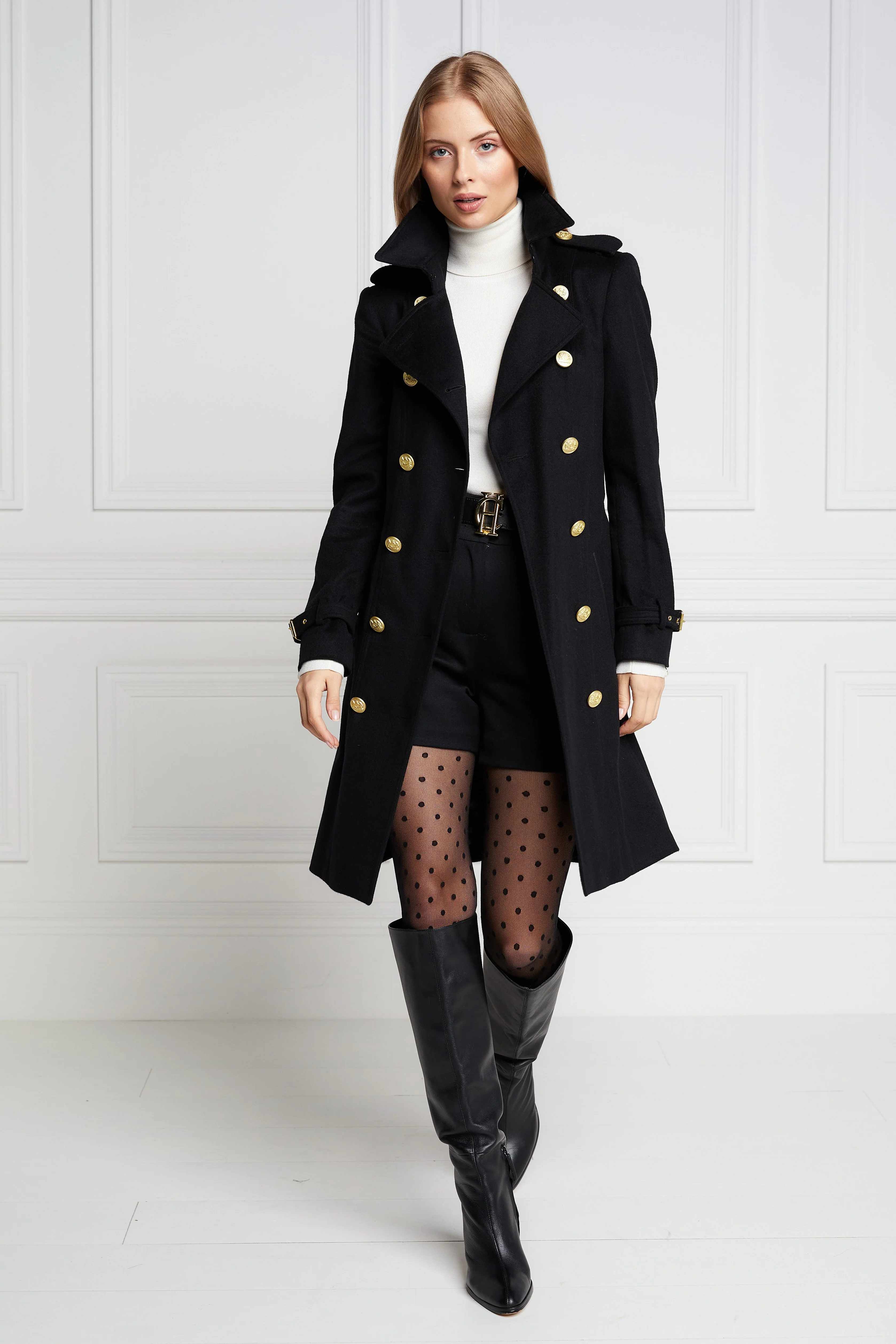 Marlborough Trench Coat (Soft Black) - Image 11