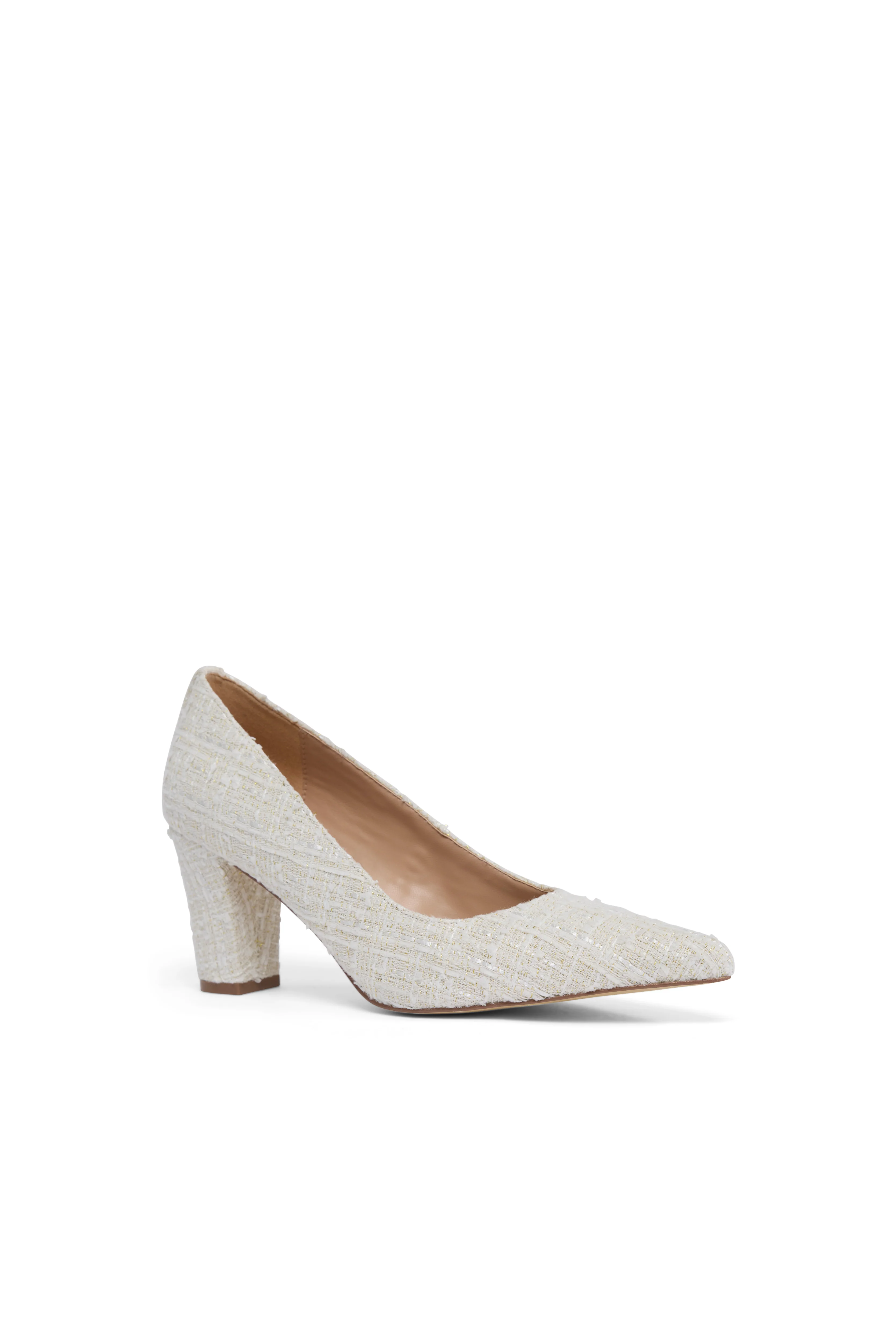 Mayfair Court Shoe (Cream Boucle) - Image 3