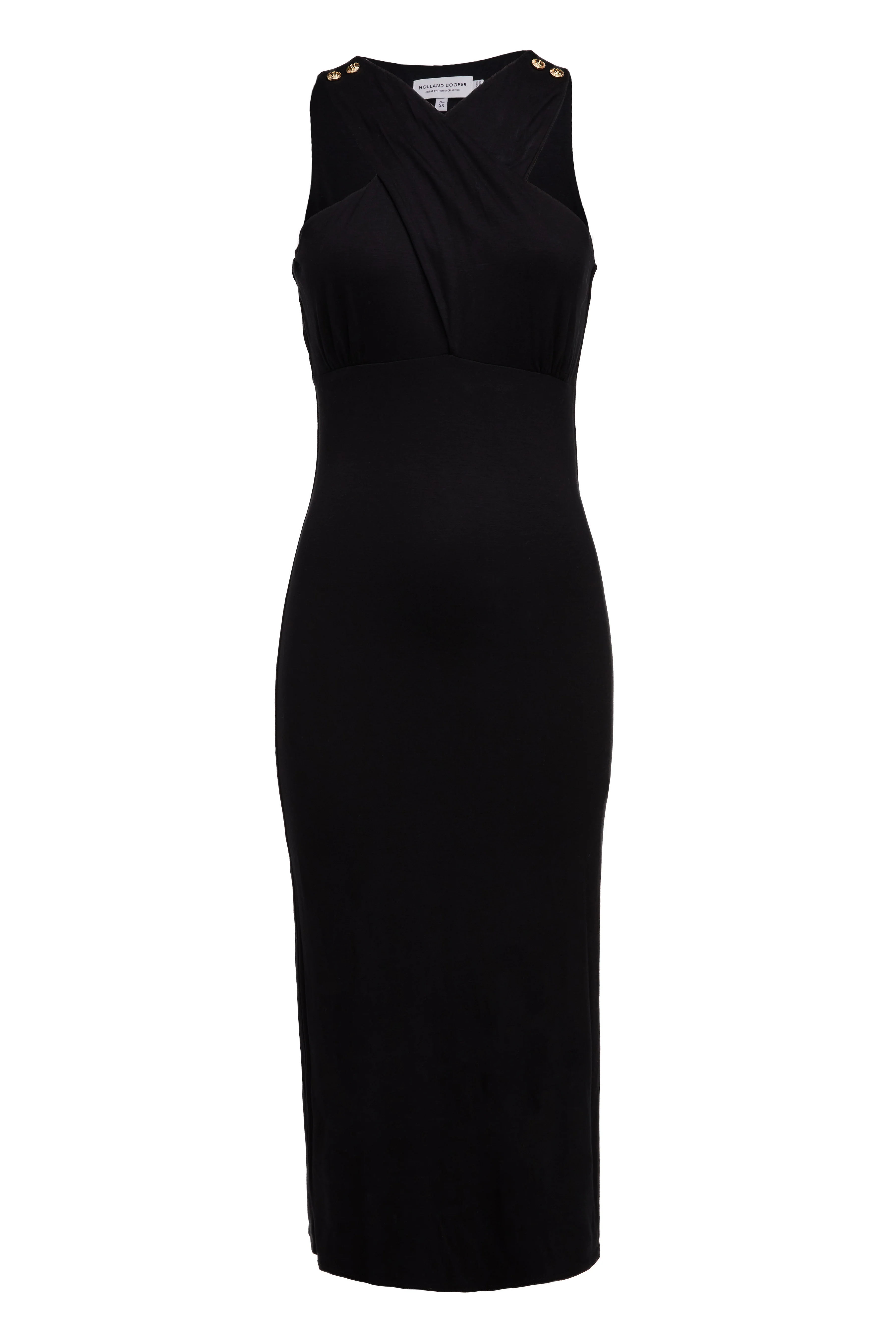 Mayfair Midi Dress (Black) - Image 4